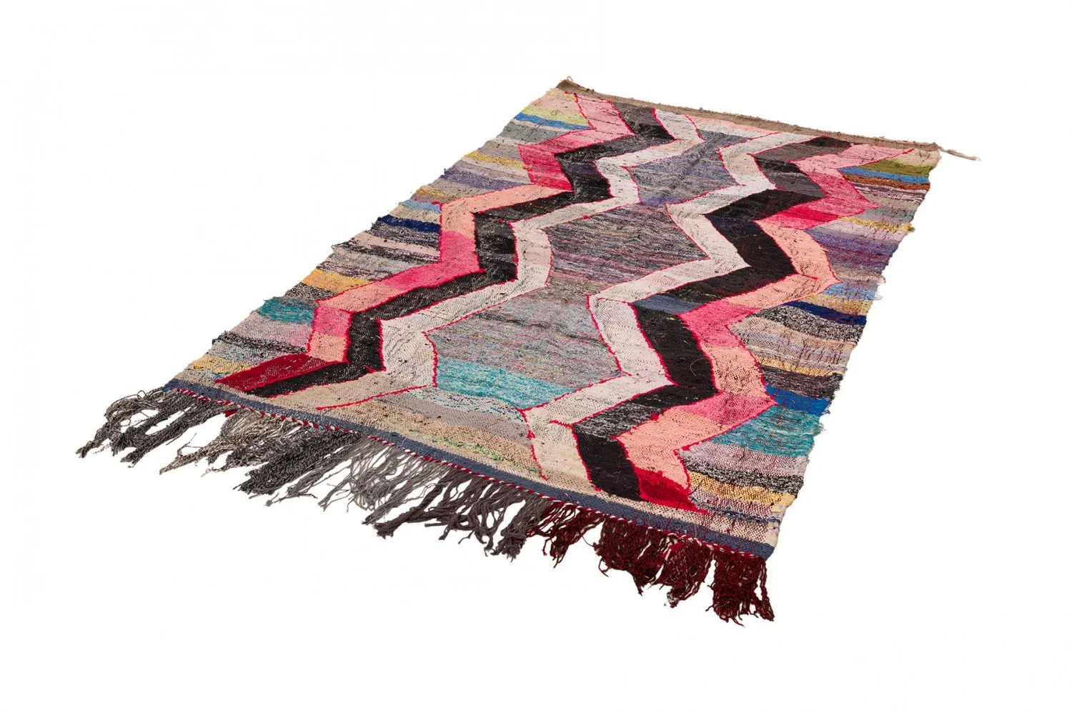 Alfombra Marroquí Bereber Boucherouite 150 x 260 cm