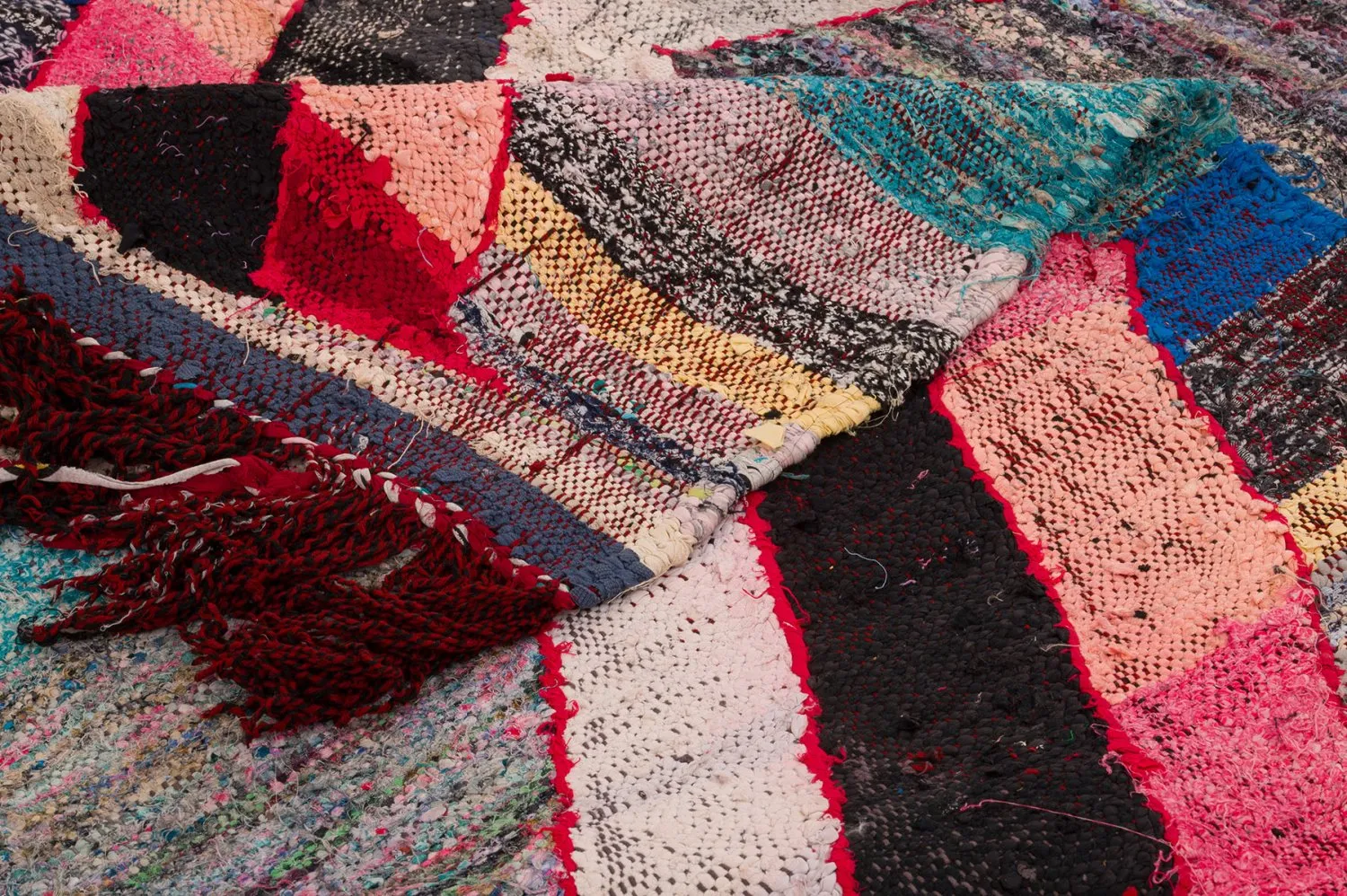 Alfombra Marroquí Bereber Boucherouite 150 x 260 cm