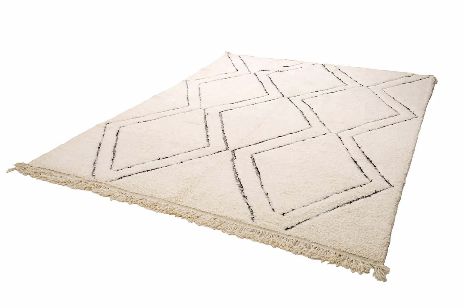 Alfombra Kilim Marroquí Bereber Beni Ourain 210 x 300 cm