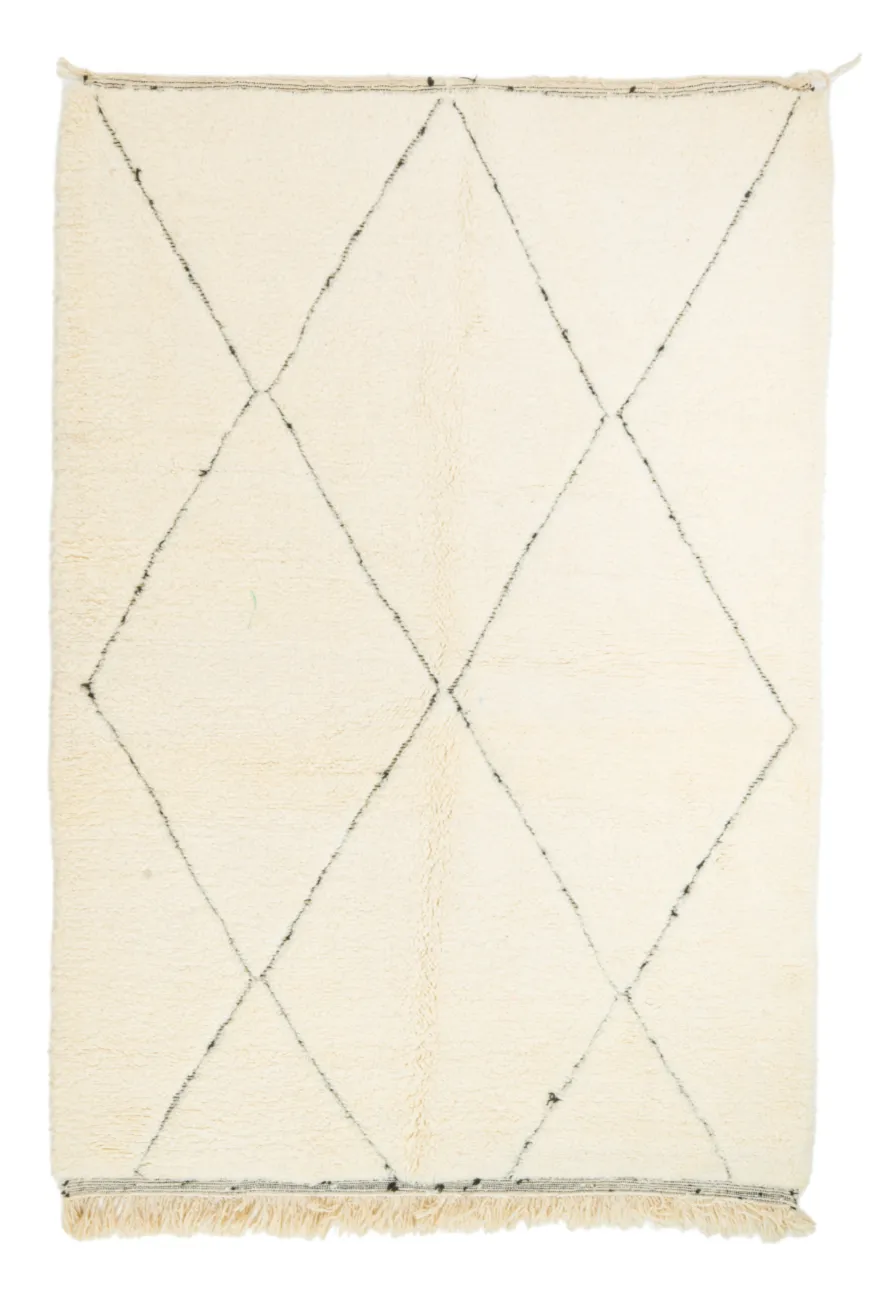 Alfombra Kilim Marroquí Bereber Beni Ourain 170 x 250 cm