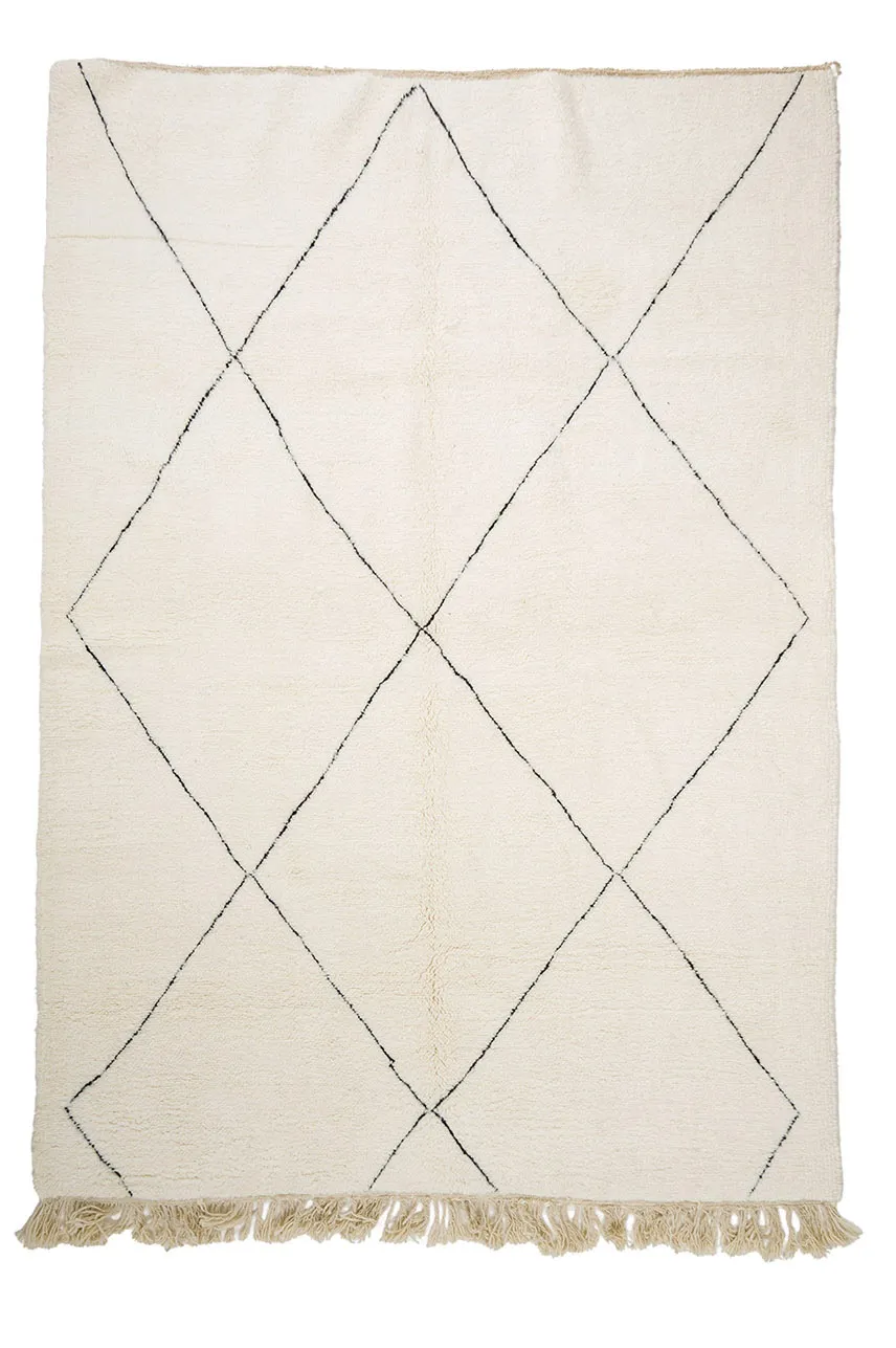 Alfombra Kilim Marroquí Bereber Beni Ourain 210 x 295 cm