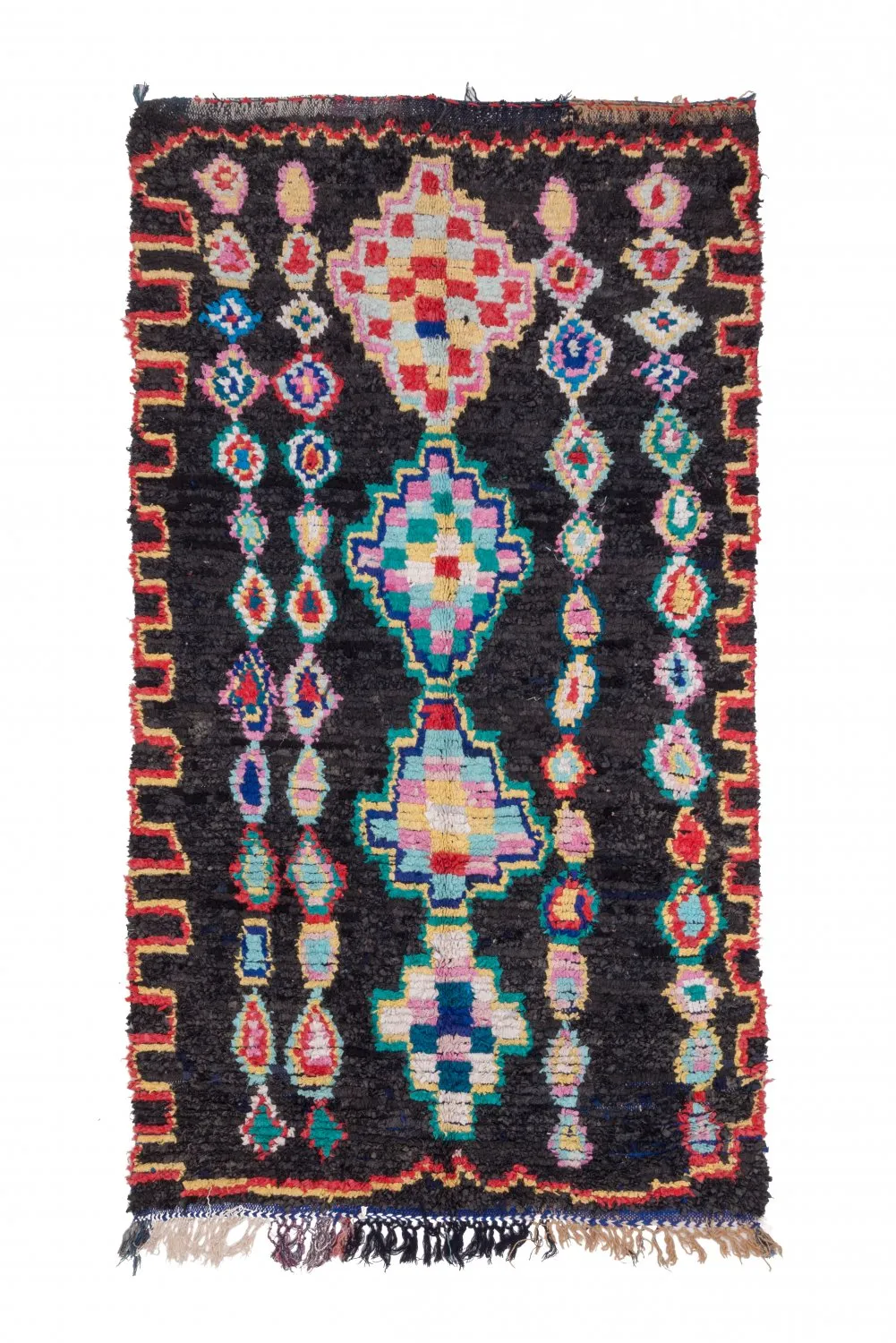 Alfombra Marroquí Bereber Boucherouite 265 x 145 cm