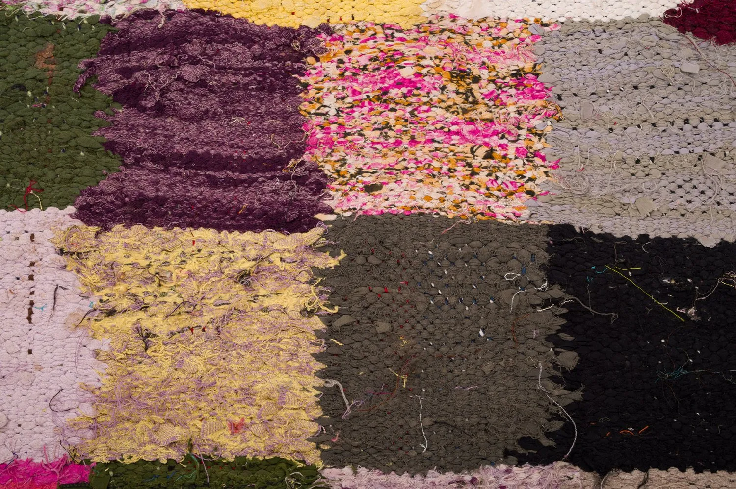 Alfombra Marroquí Bereber Boucherouite 135 x 275 cm