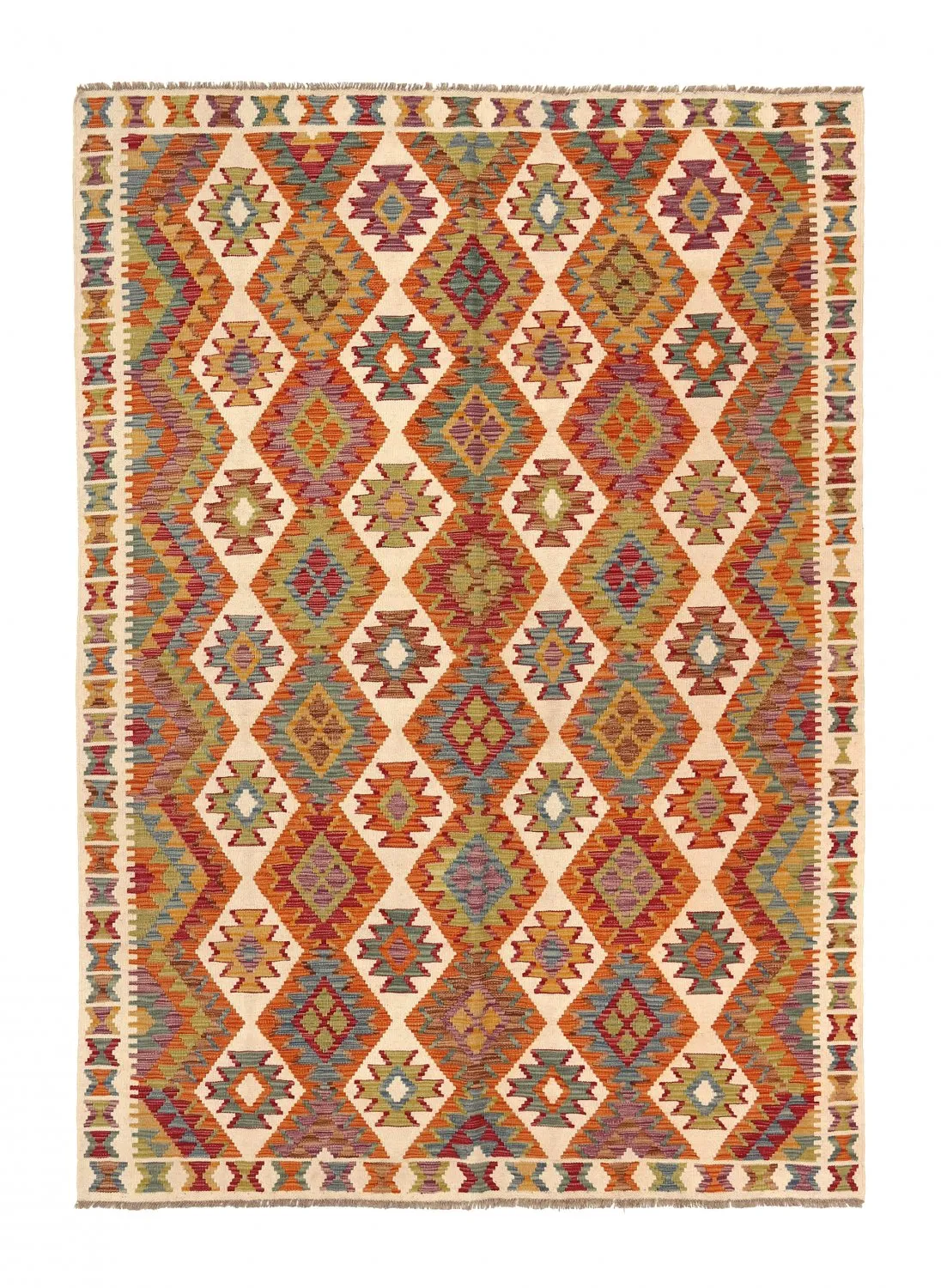 Alfombra kilim oriental 252 x 177 cm