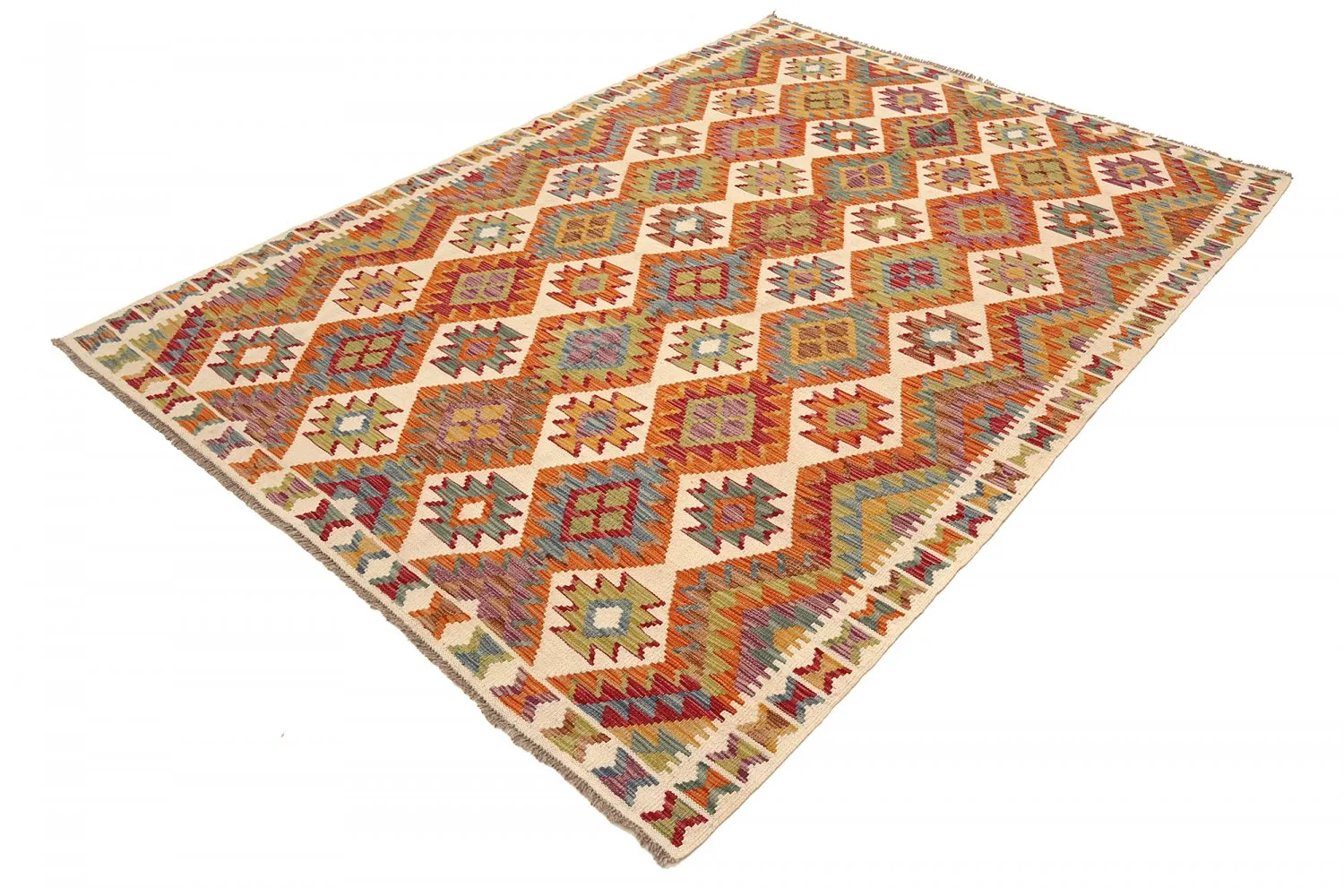 Alfombra kilim oriental 252 x 177 cm
