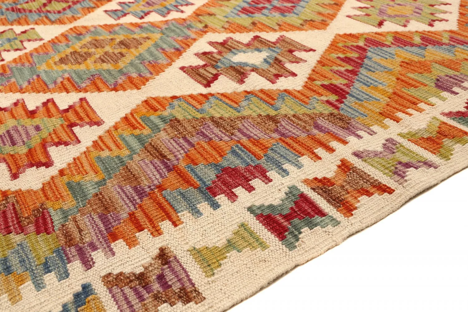 Alfombra kilim oriental 252 x 177 cm