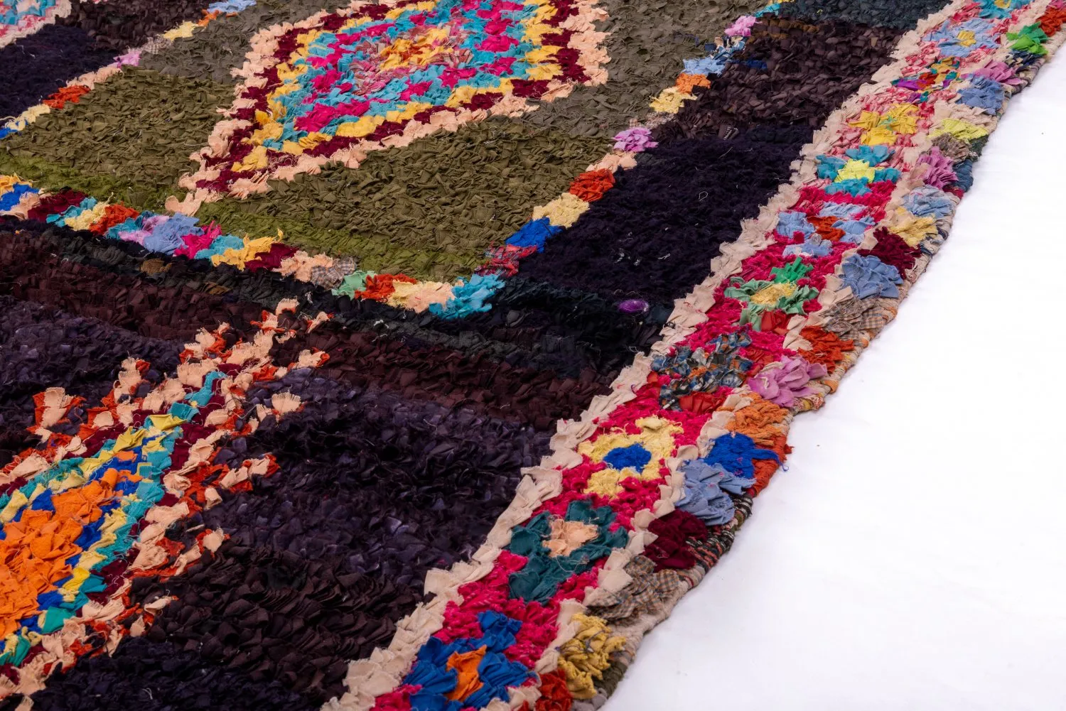 Alfombra Marroquí Bereber Boucherouite 280 x 130 cm