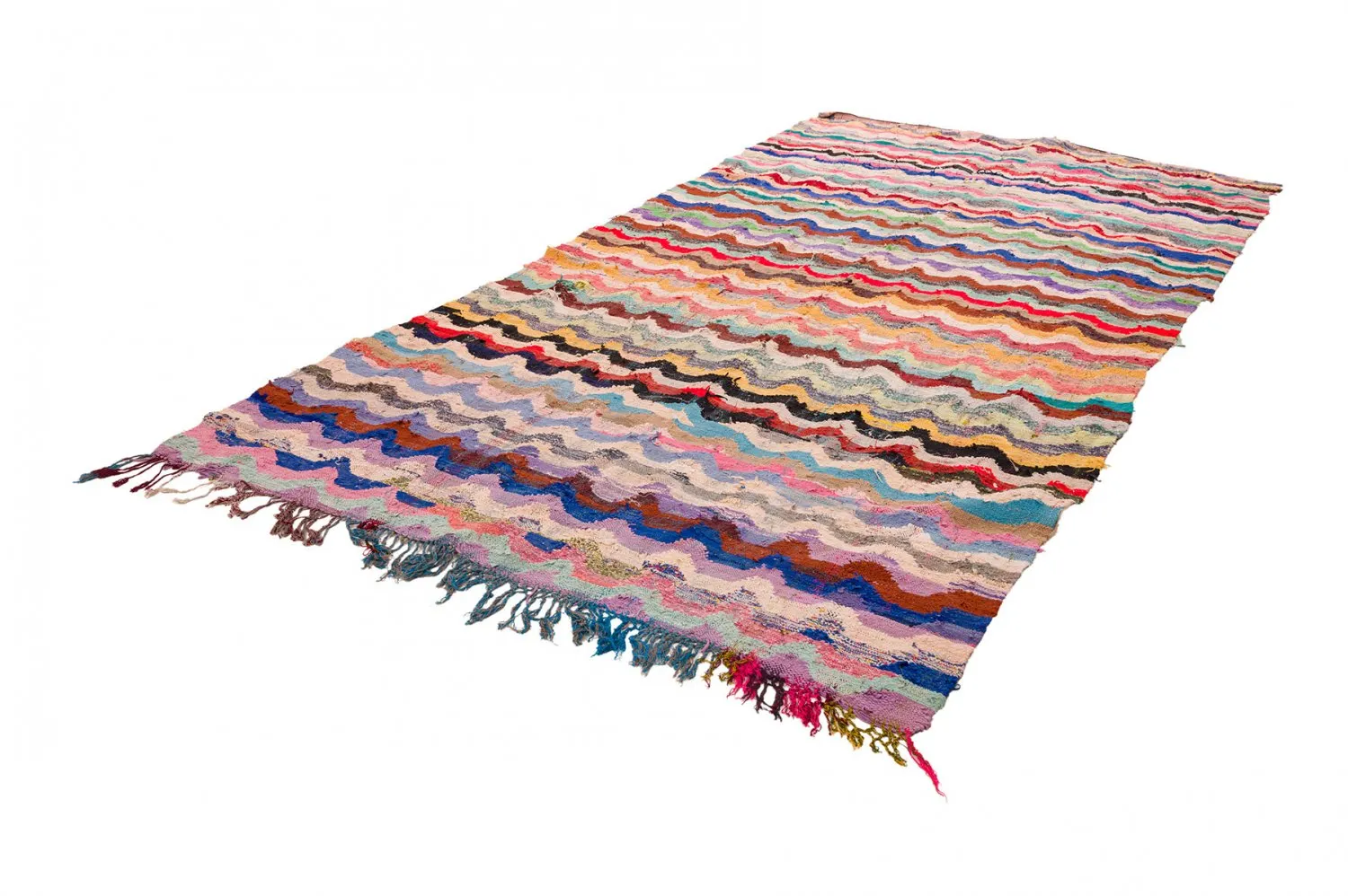 Alfombra Marroquí Bereber Boucherouite 165 x 335 cm