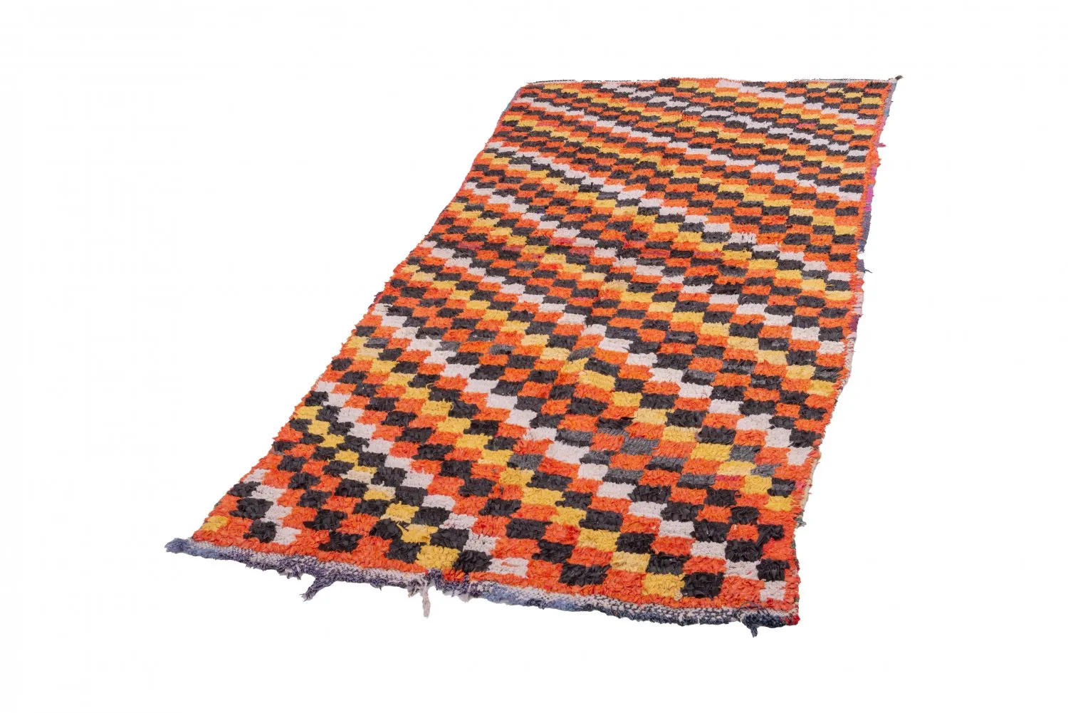 Alfombra Marroquí Bereber Boucherouite 240 x 110 cm