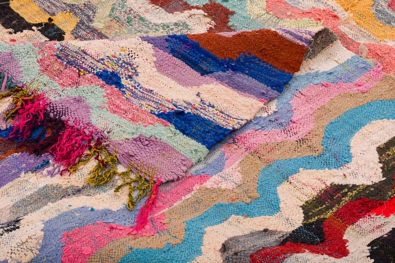 Alfombra Marroquí Bereber Boucherouite 165 x 335 cm