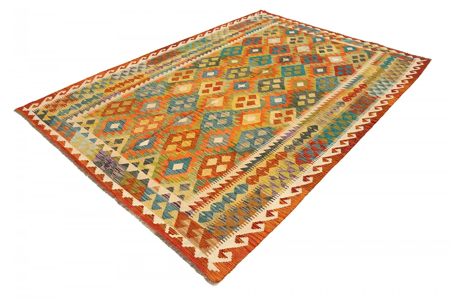 Alfombra kilim oriental 302 x 201 cm