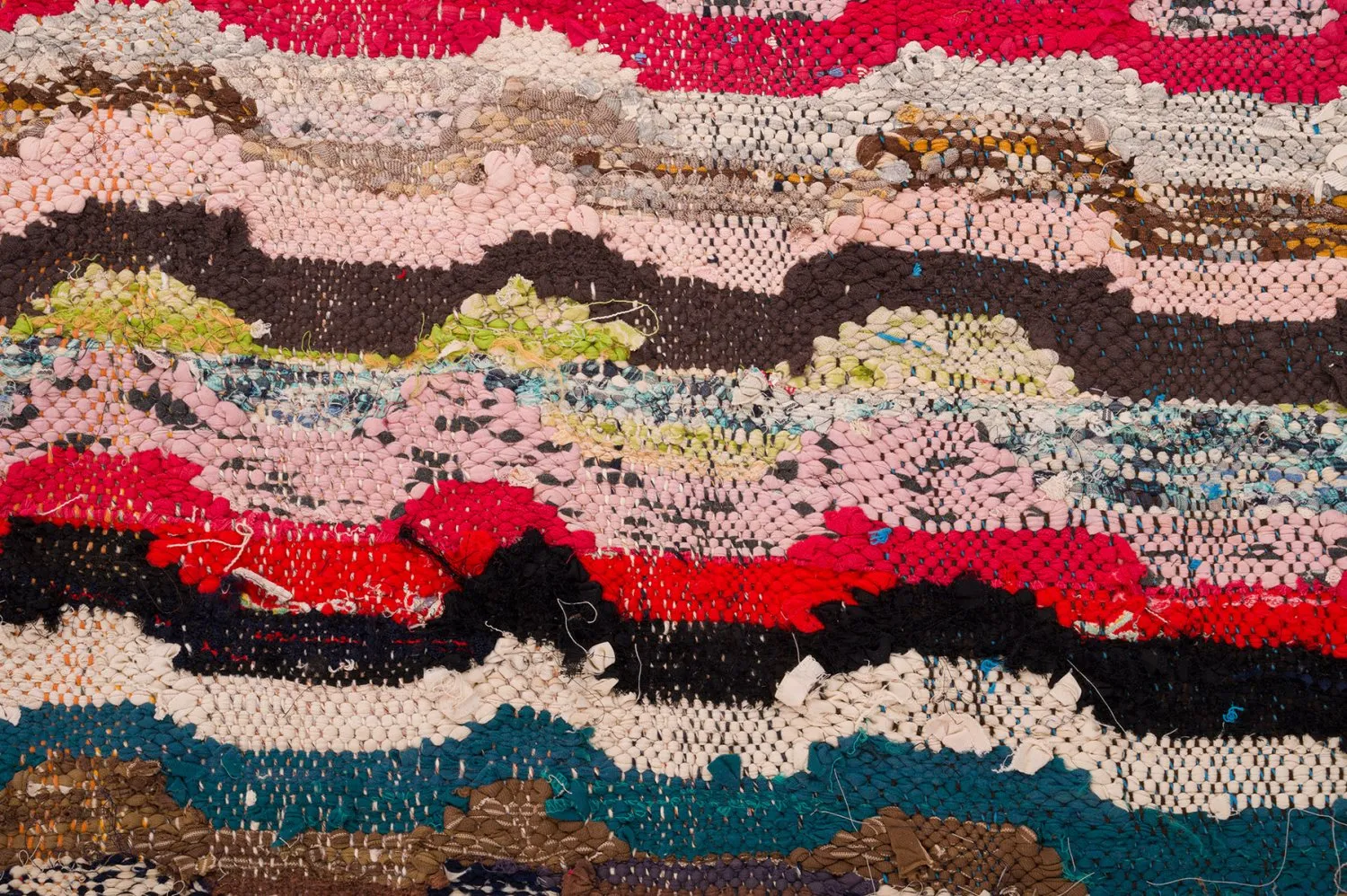 Alfombra Marroquí Bereber Boucherouite 150 x 305 cm