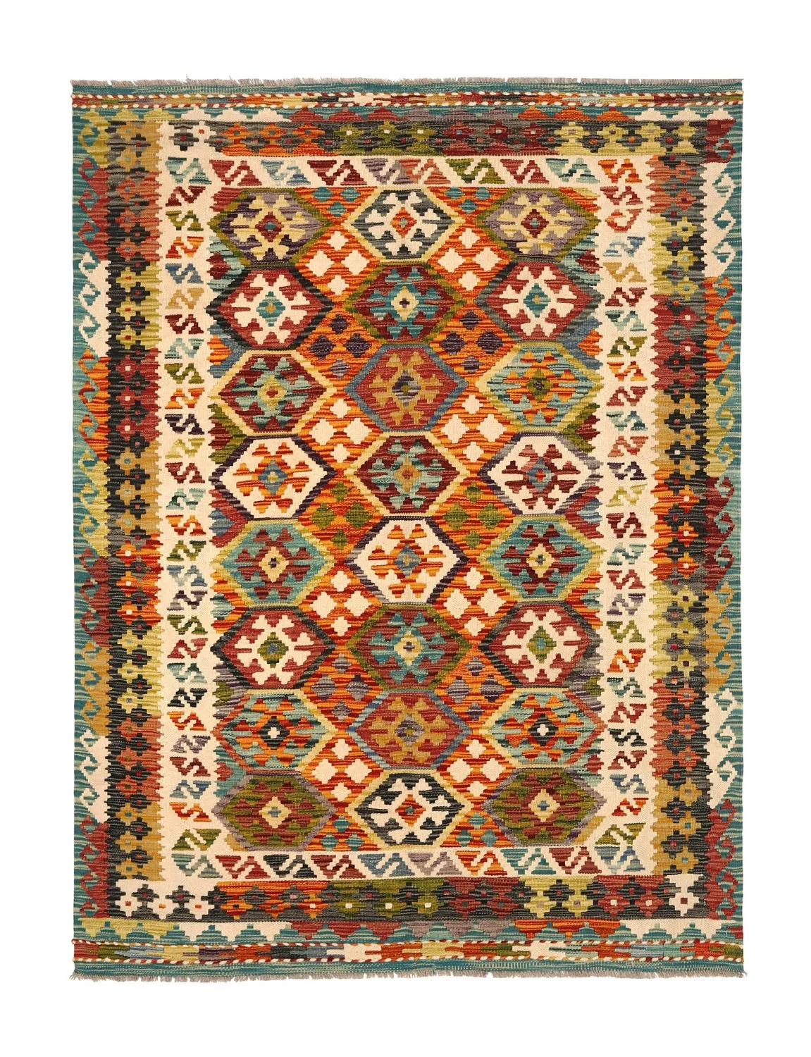 Alfombra kilim oriental 194 x 145 cm