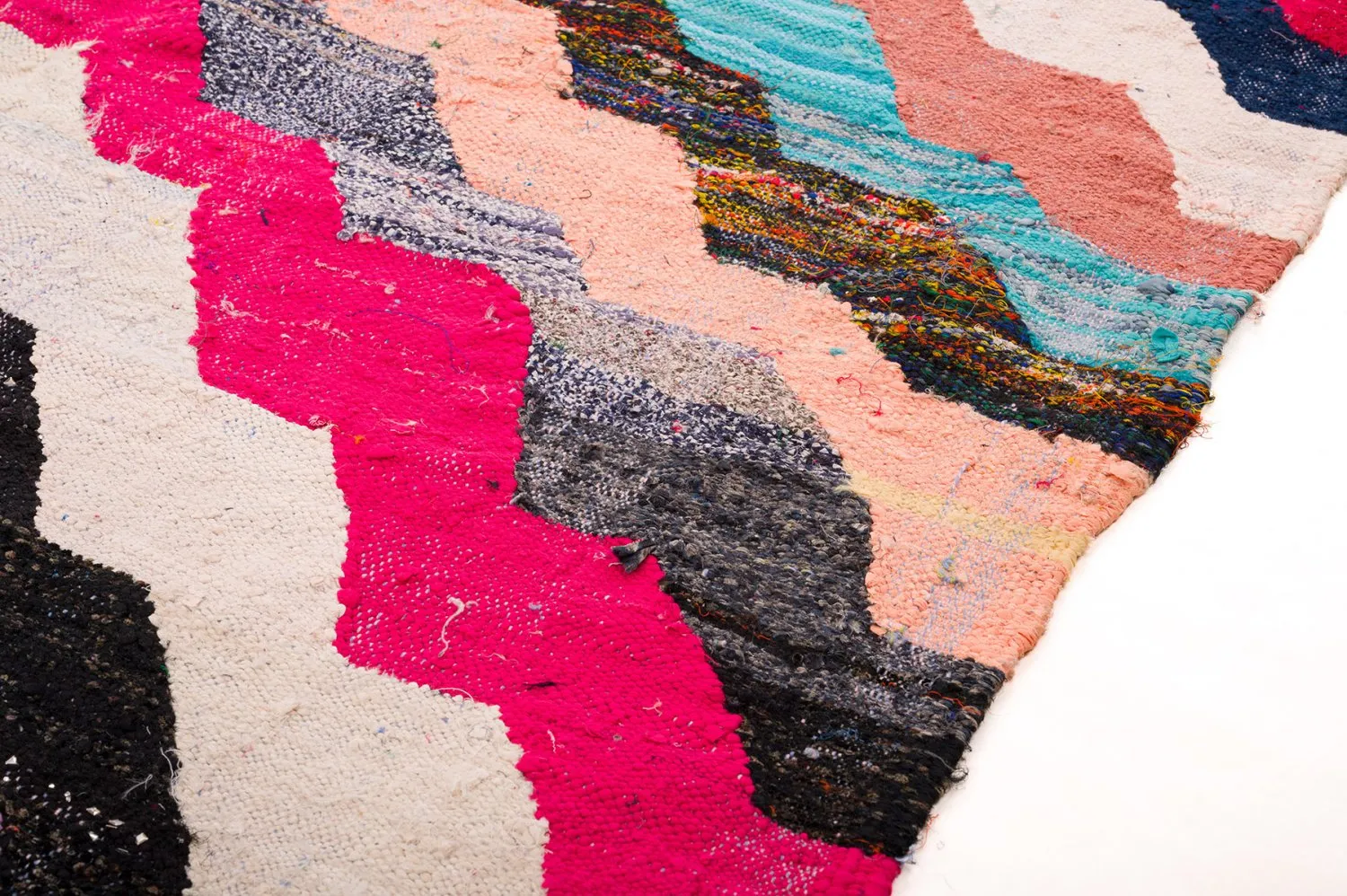 Alfombra Marroquí Bereber Boucherouite 145 x 235 cm