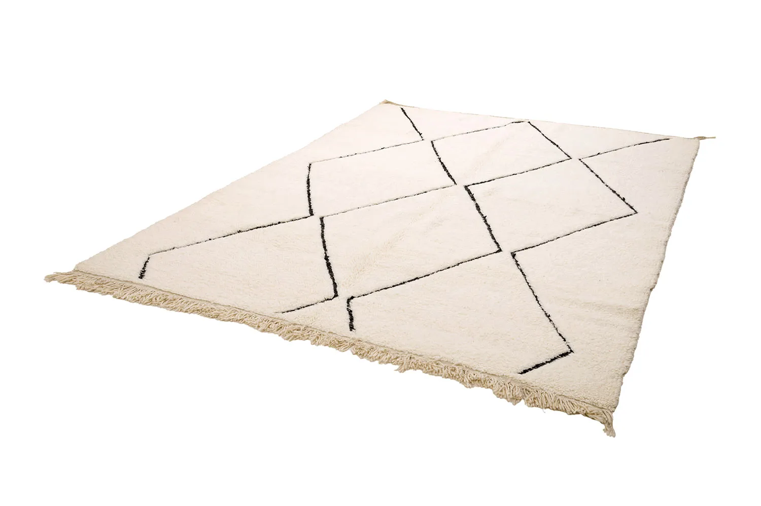 Alfombra Kilim Marroquí Bereber Beni Ourain 205 x 290 cm