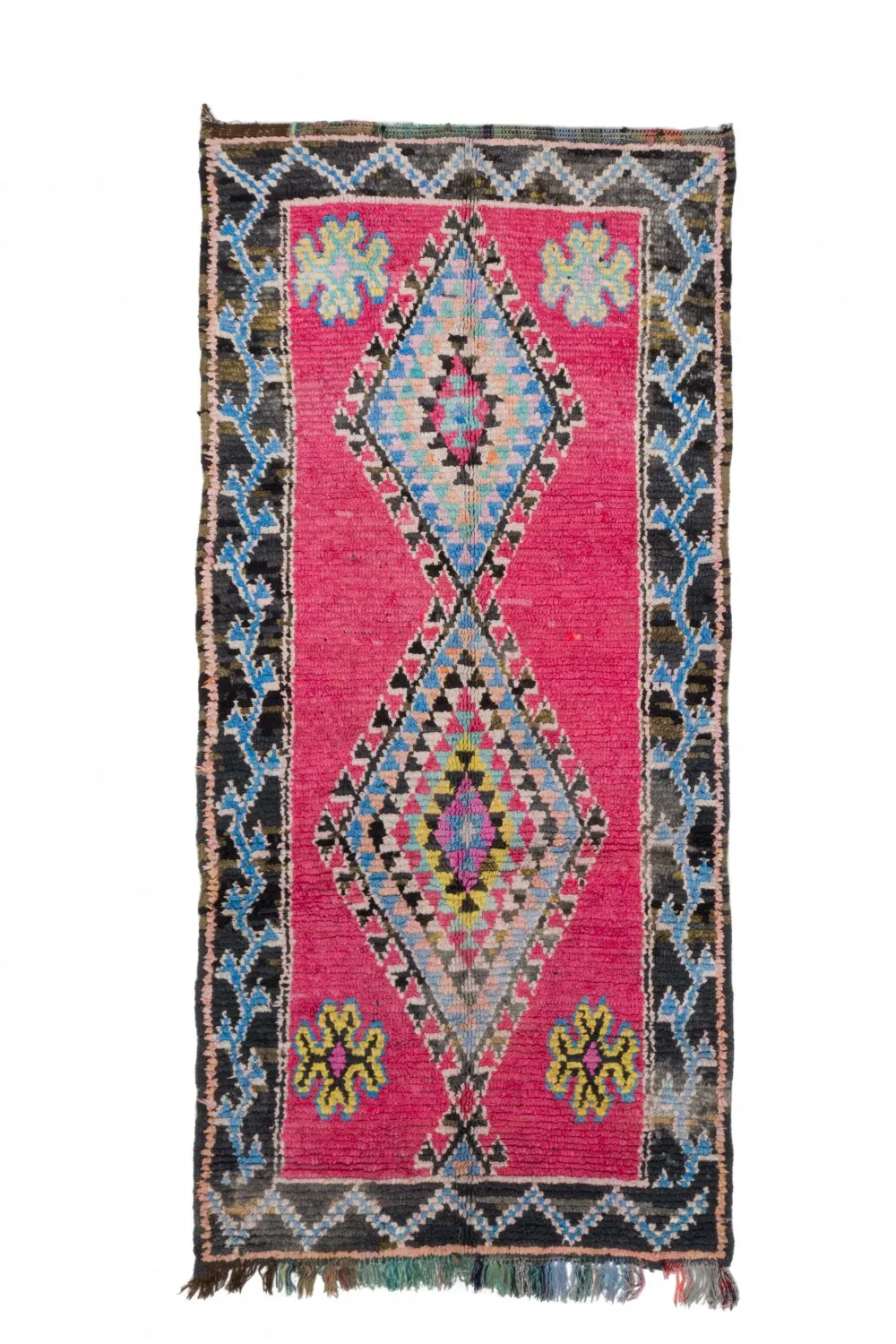 Alfombra Marroquí Bereber Boucherouite 275 x 130 cm