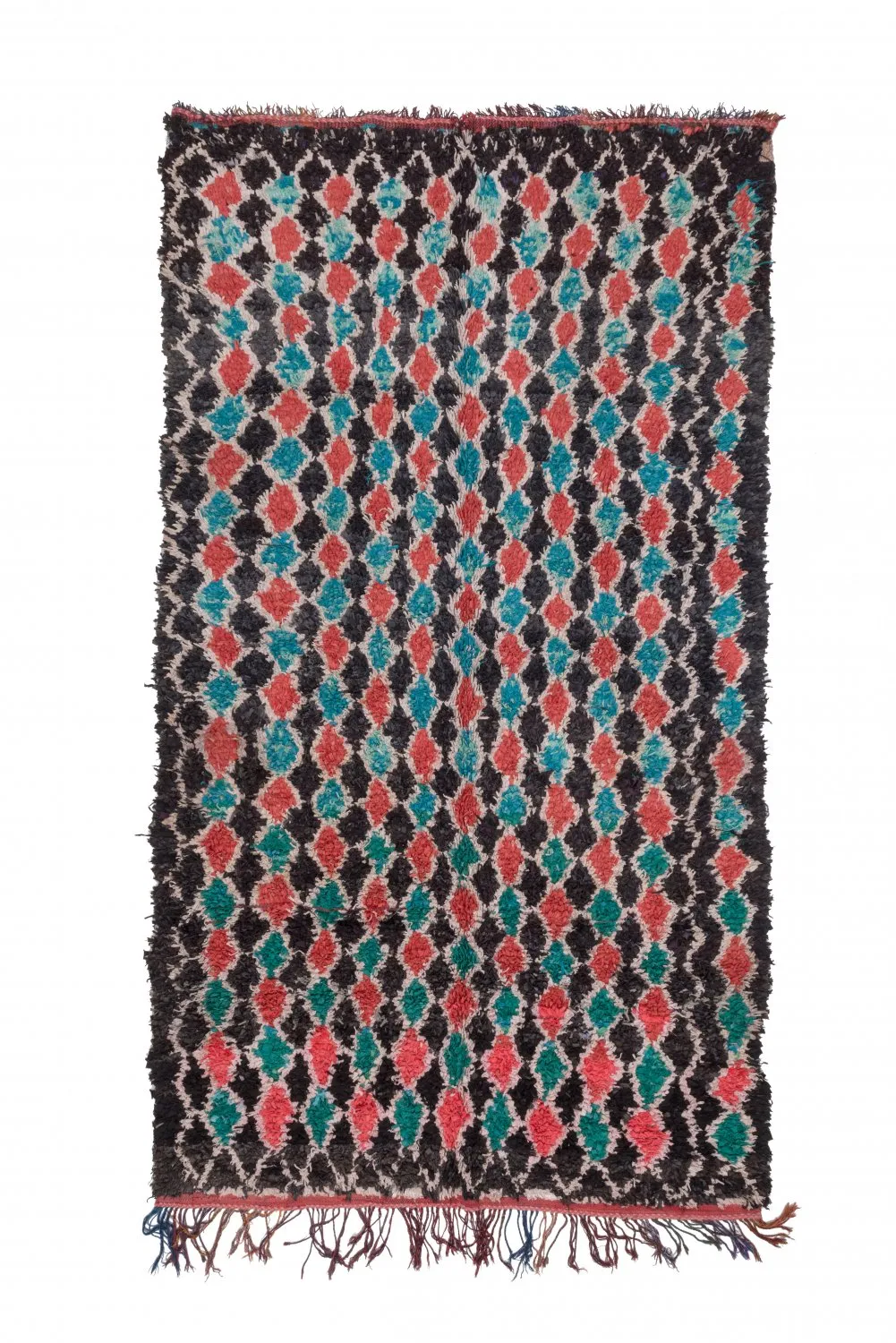 Alfombra Marroquí Bereber Boucherouite 395 x 180 cm