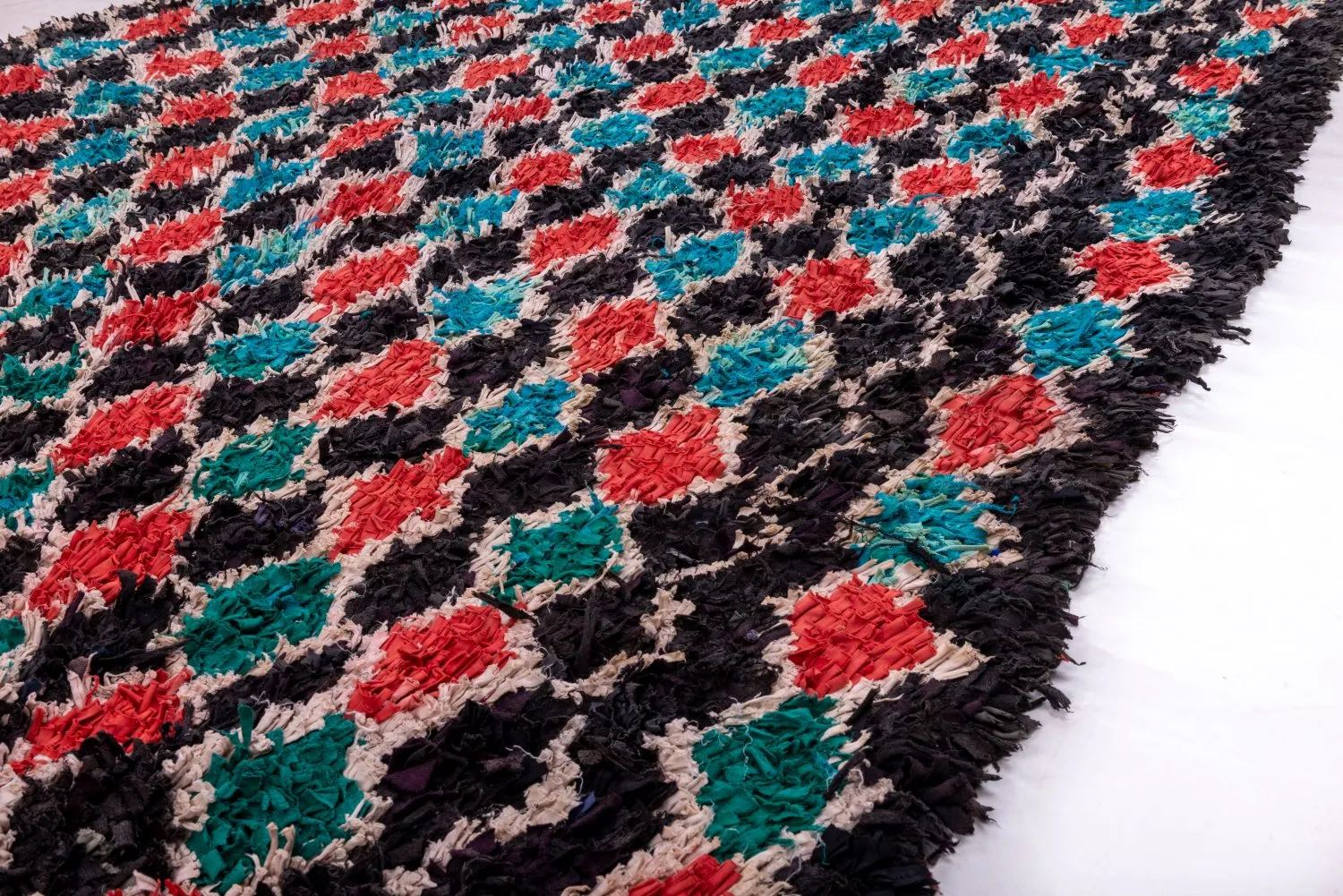 Alfombra Marroquí Bereber Boucherouite 395 x 180 cm