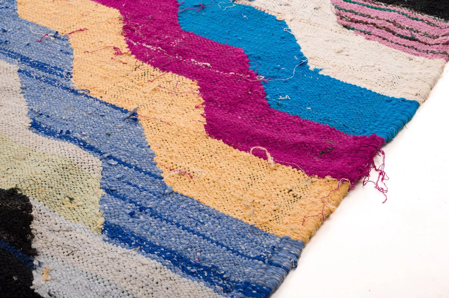 Alfombra Marroquí Bereber Boucherouite 150 x 255 cm