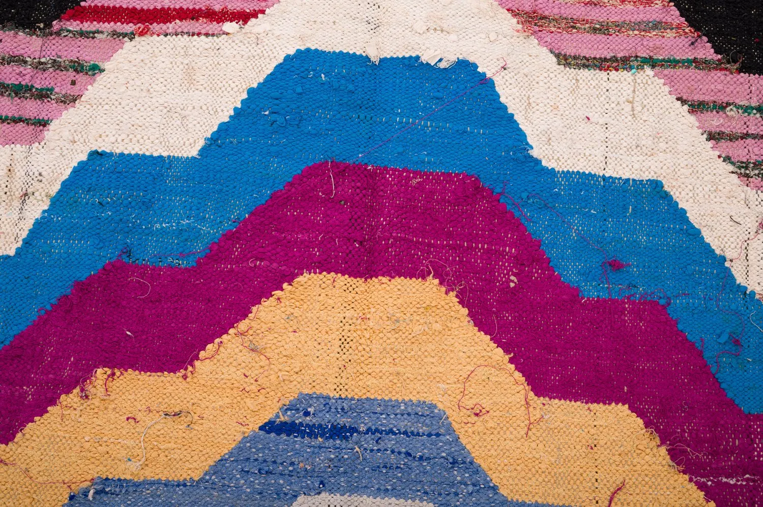 Alfombra Marroquí Bereber Boucherouite 150 x 255 cm
