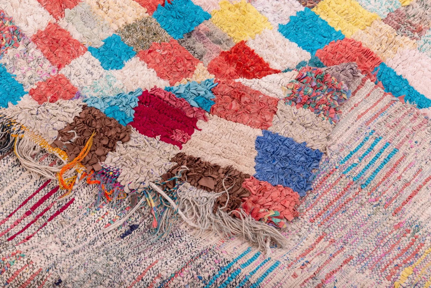 Alfombra Marroquí Bereber Boucherouite 170 x 120 cm