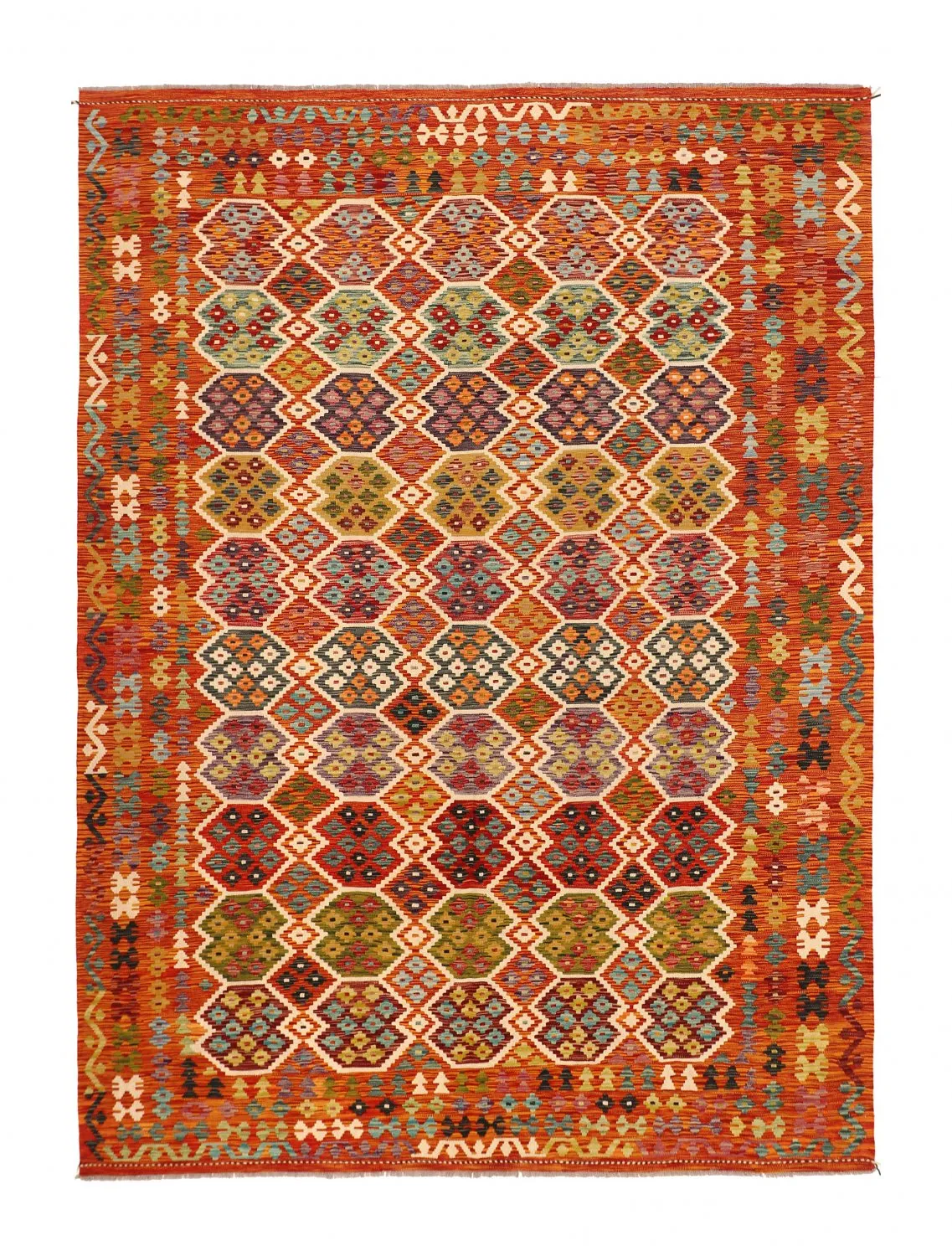 Alfombra kilim oriental 342 x 252 cm