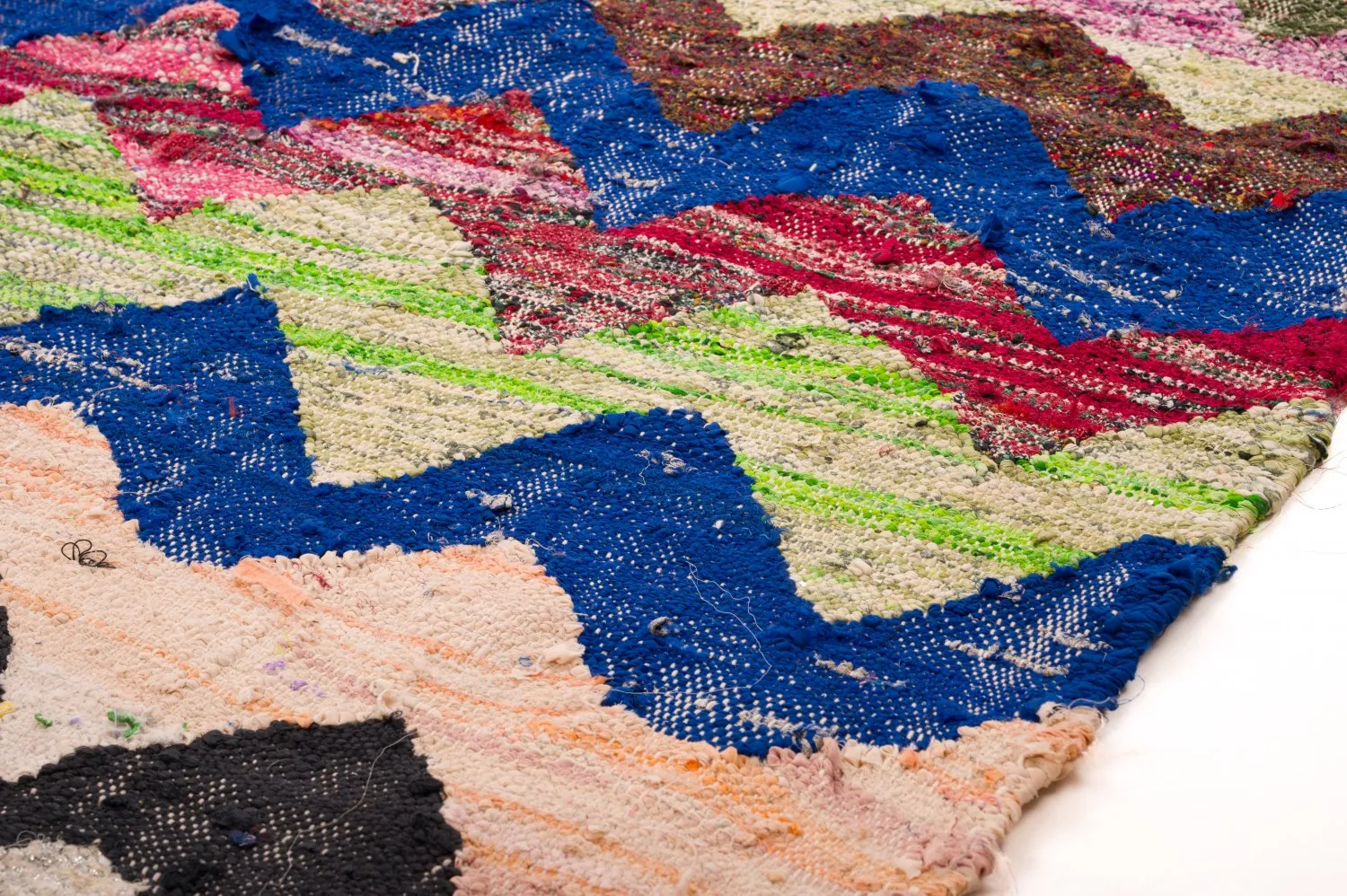 Alfombra Marroquí Bereber Boucherouite 125 x 245 cm