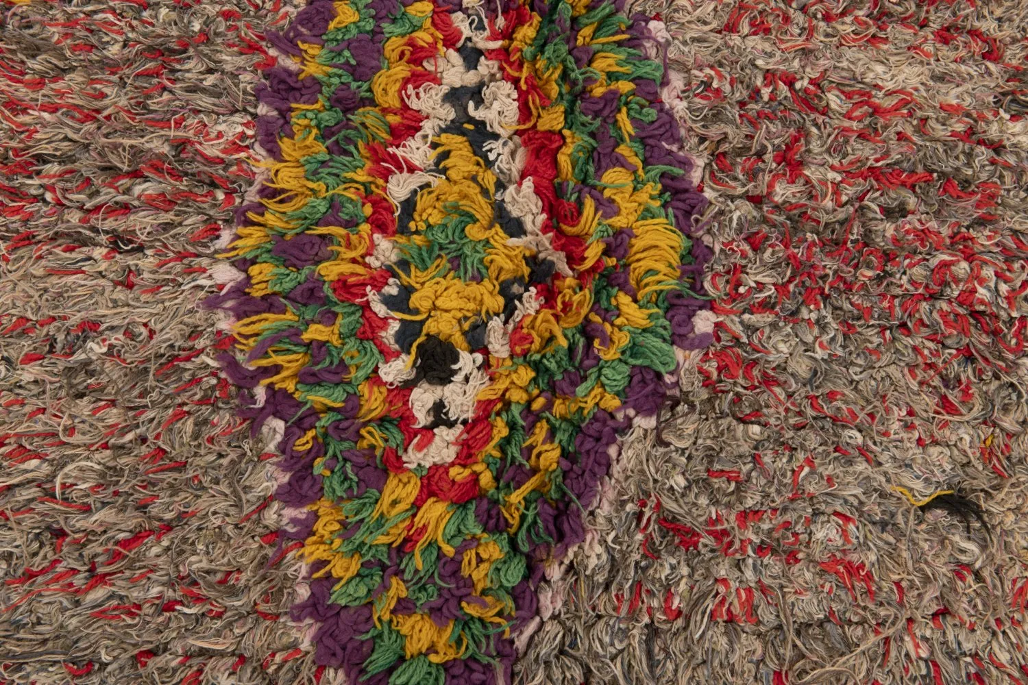 Alfombra Marroquí Bereber Boucherouite 230 x 80 cm