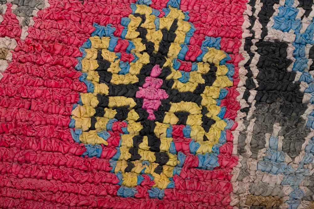 Alfombra Marroquí Bereber Boucherouite 275 x 130 cm
