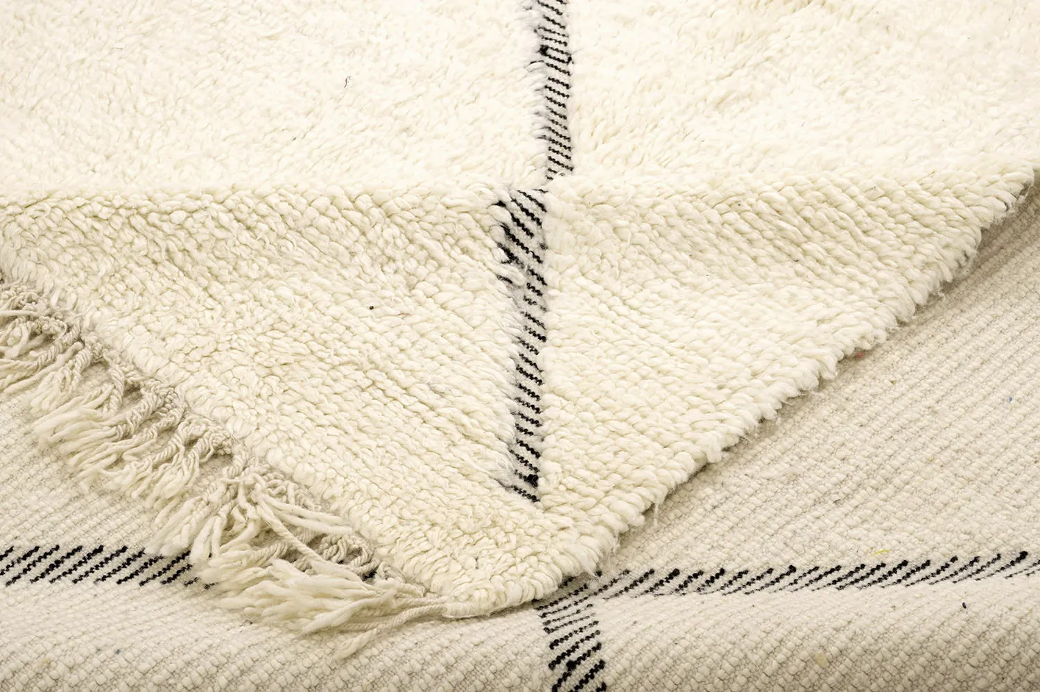 Alfombra Kilim Marroquí Bereber Beni Ourain 190 x 285 cm