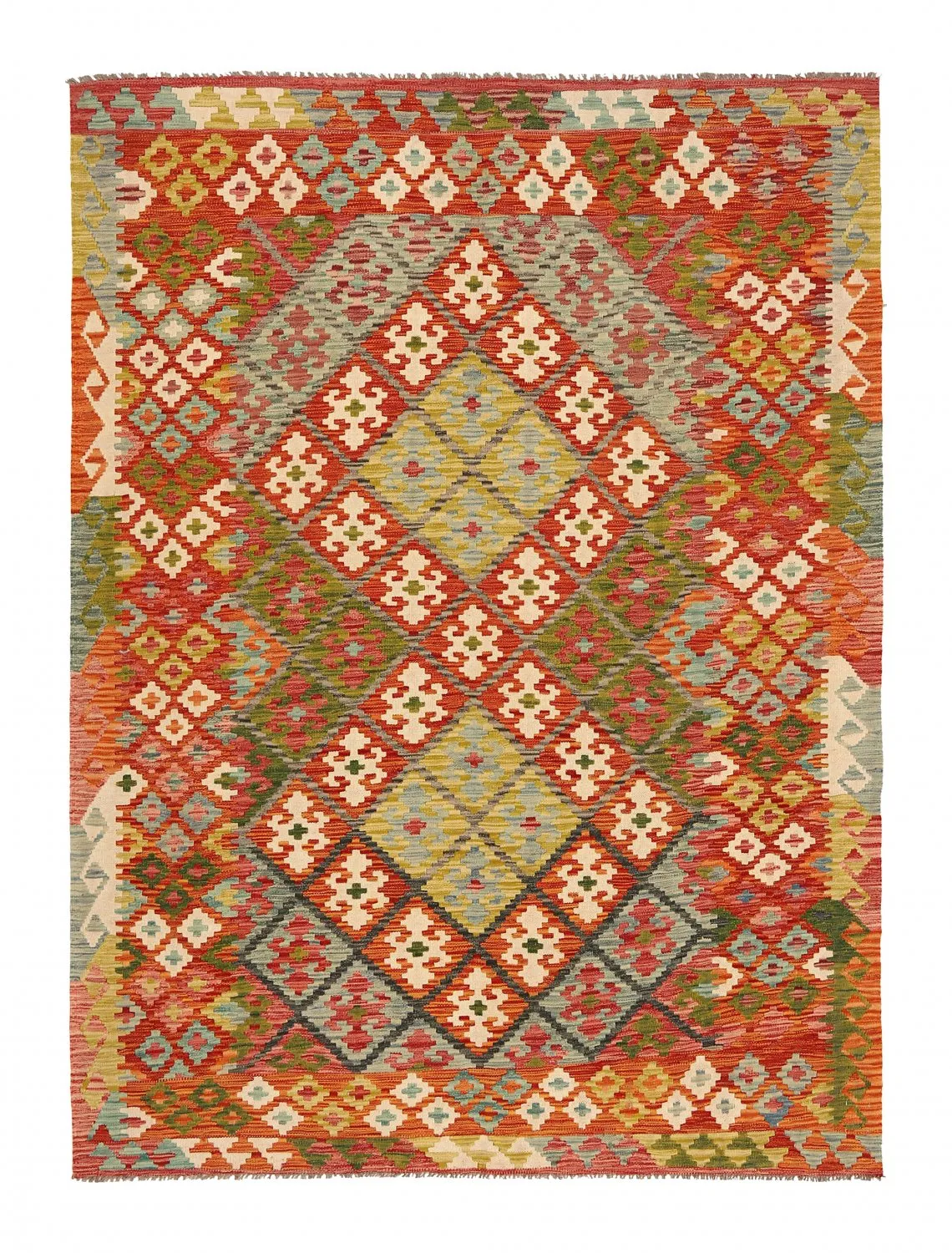 Alfombra kilim oriental 244 x 179 cm