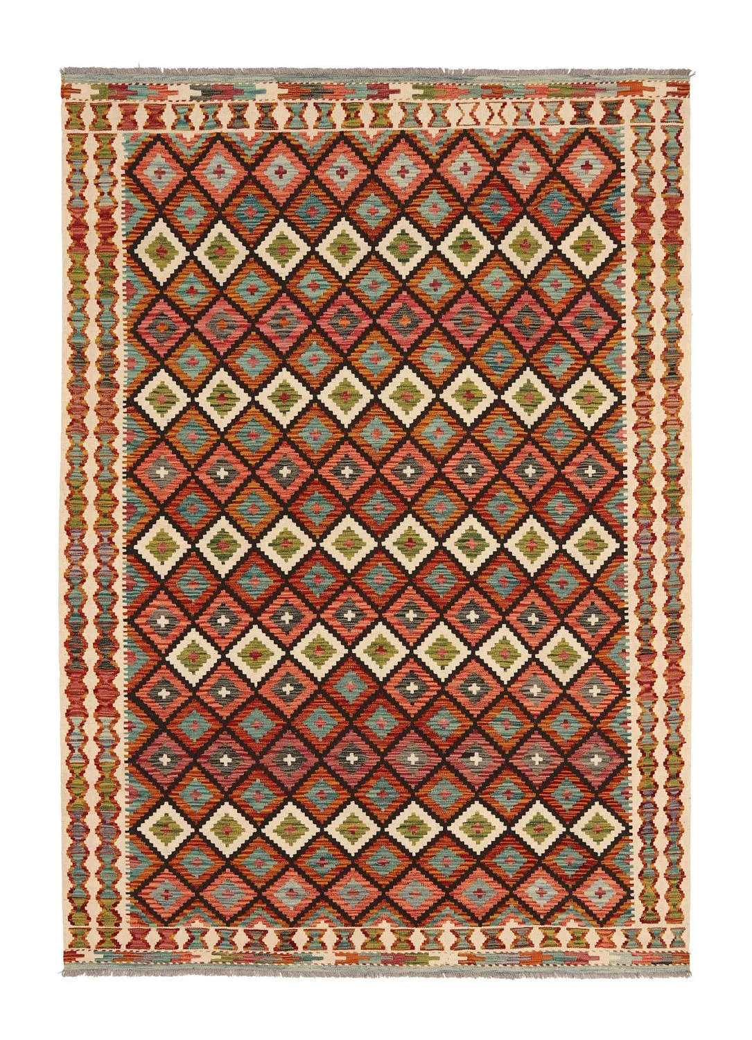 Alfombra kilim oriental 249 x 176 cm