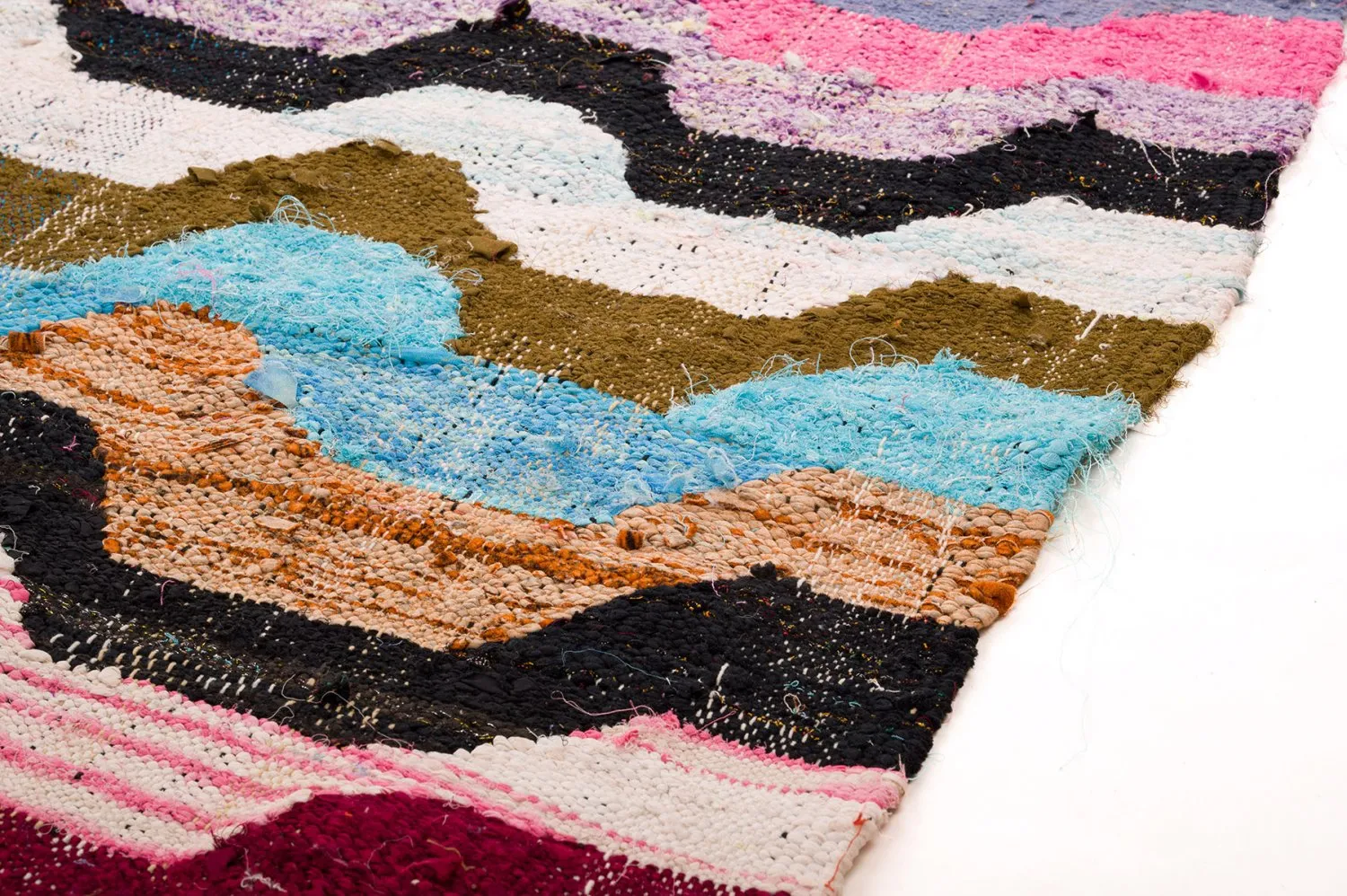 Alfombra Marroquí Bereber Boucherouite 140 x 265 cm