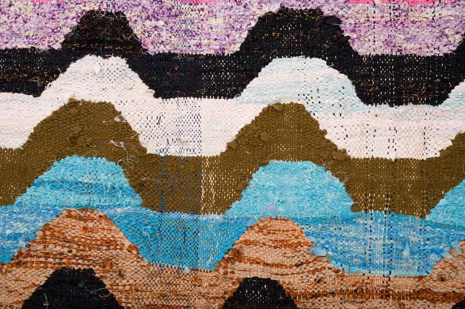 Alfombra Marroquí Bereber Boucherouite 140 x 265 cm