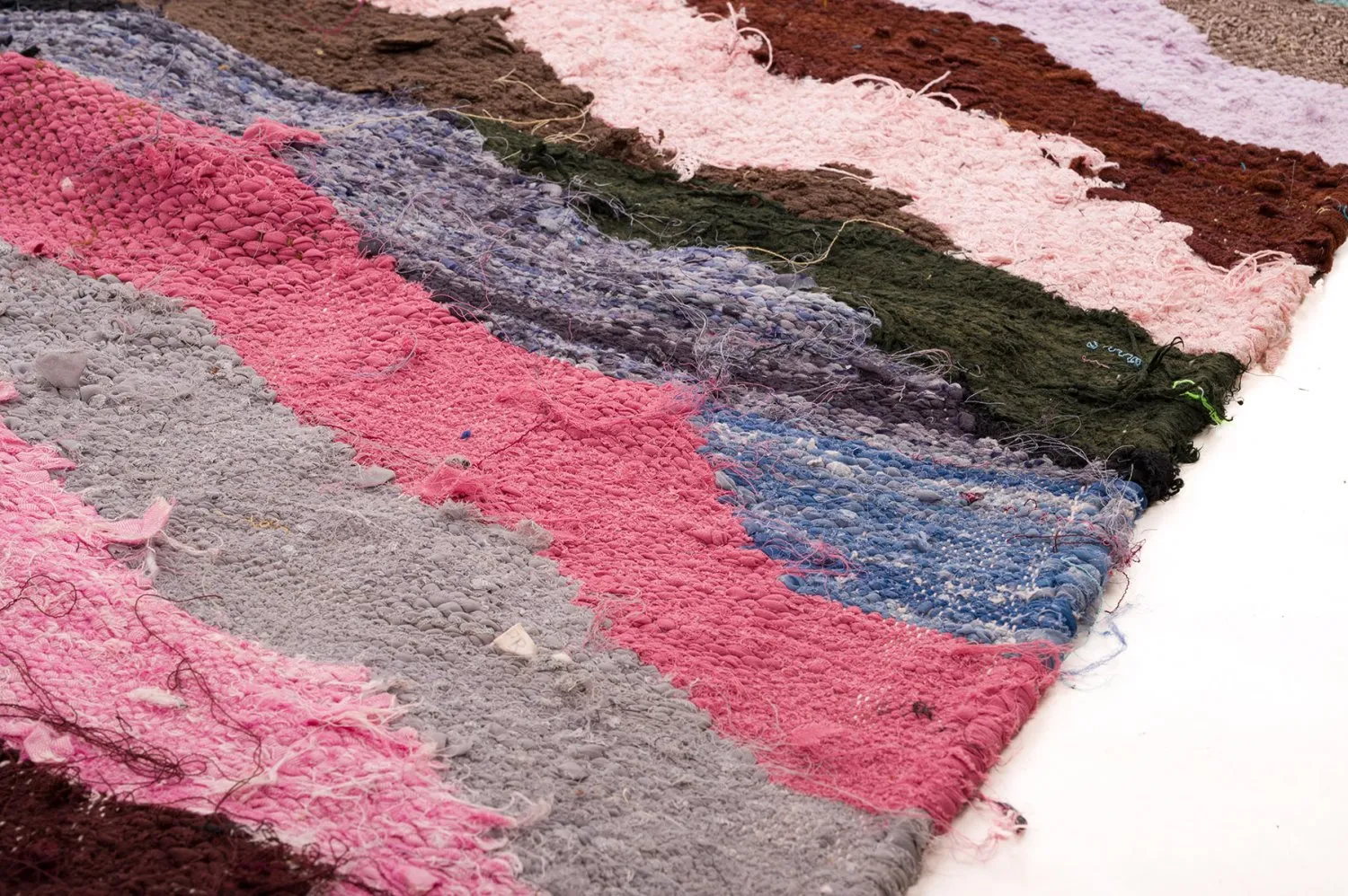 Alfombra Marroquí Bereber Boucherouite 145 x 275 cm