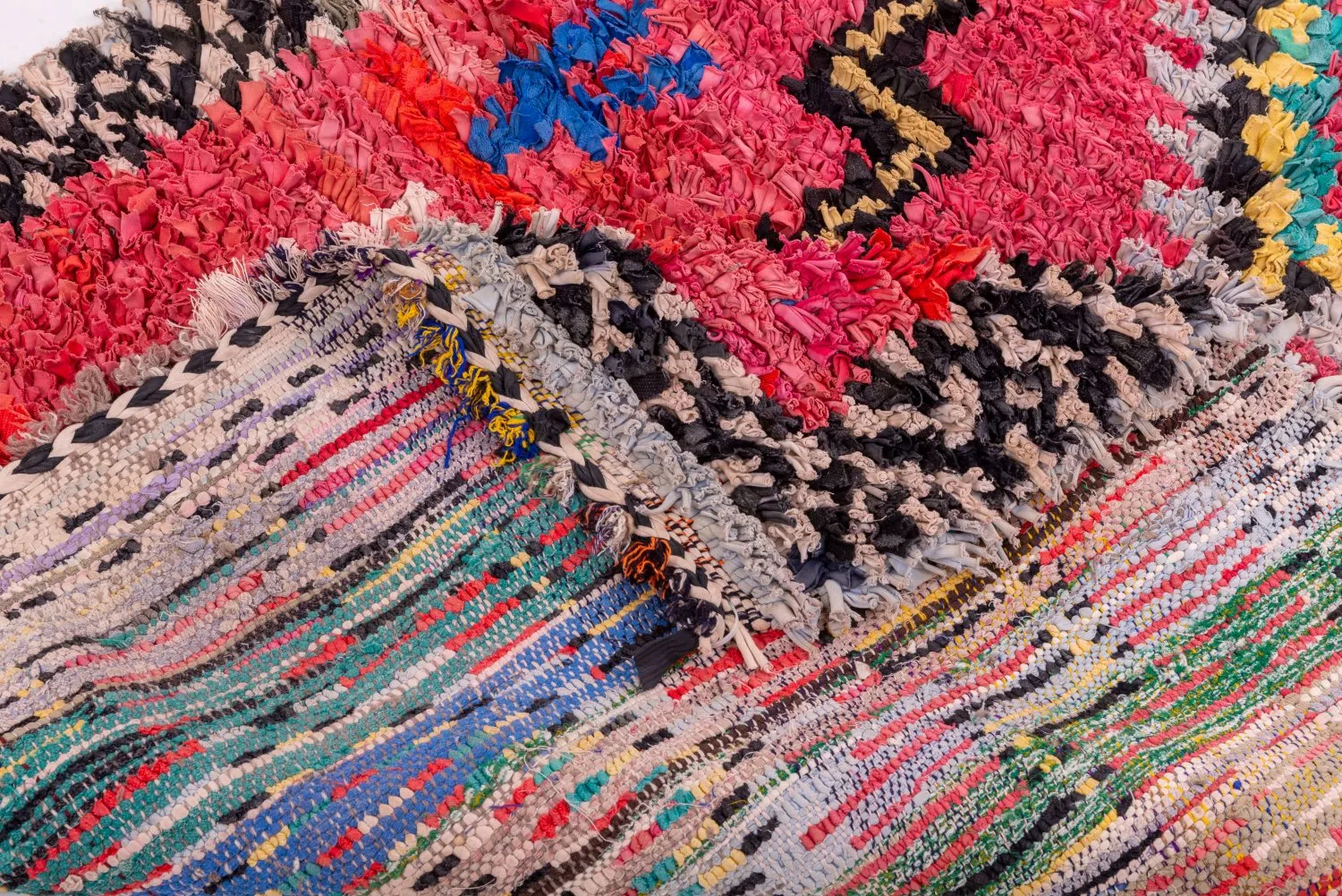 Alfombra Marroquí Bereber Boucherouite 285 x 130 cm