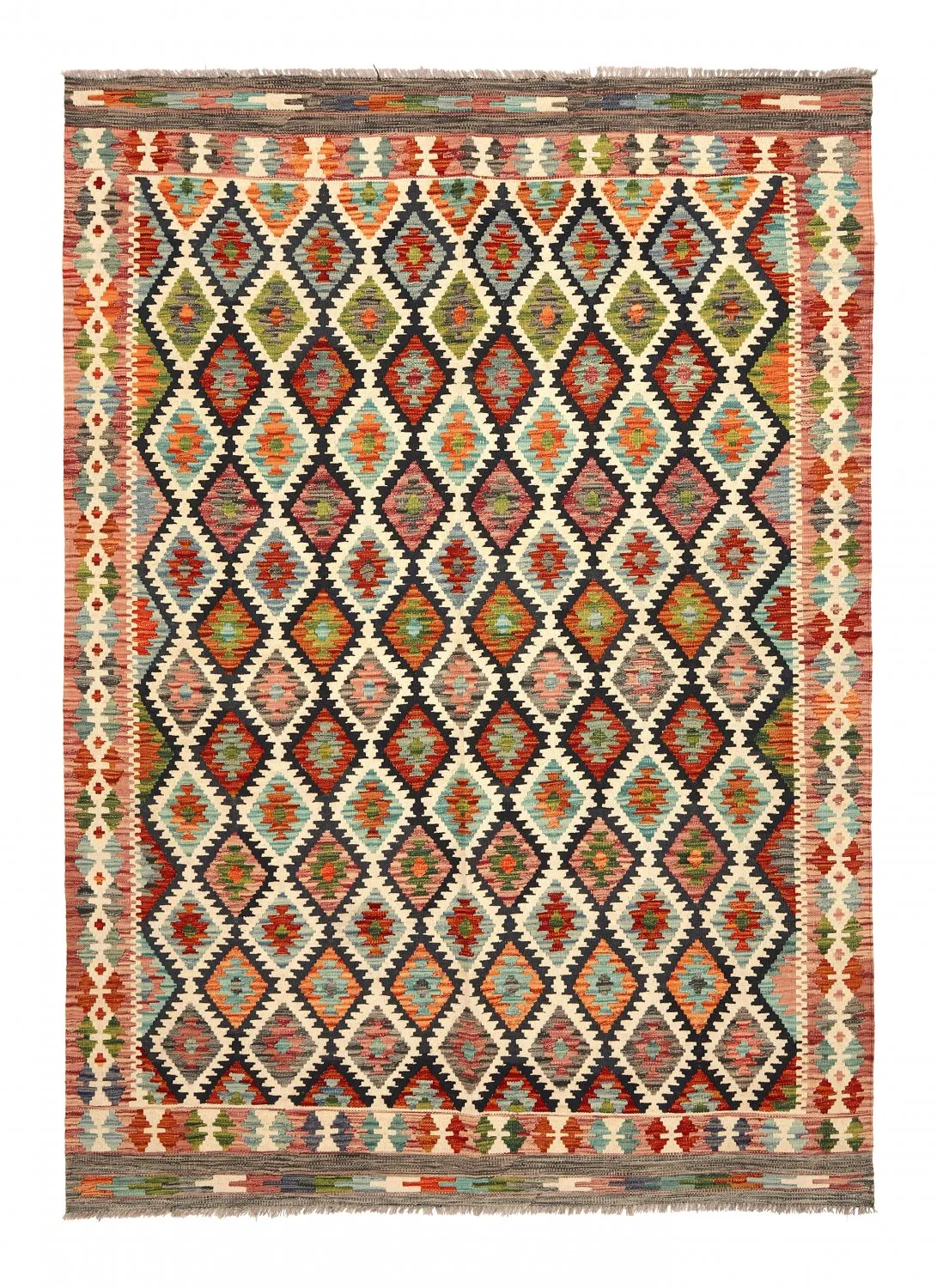 Alfombra kilim oriental 236 x 175 cm