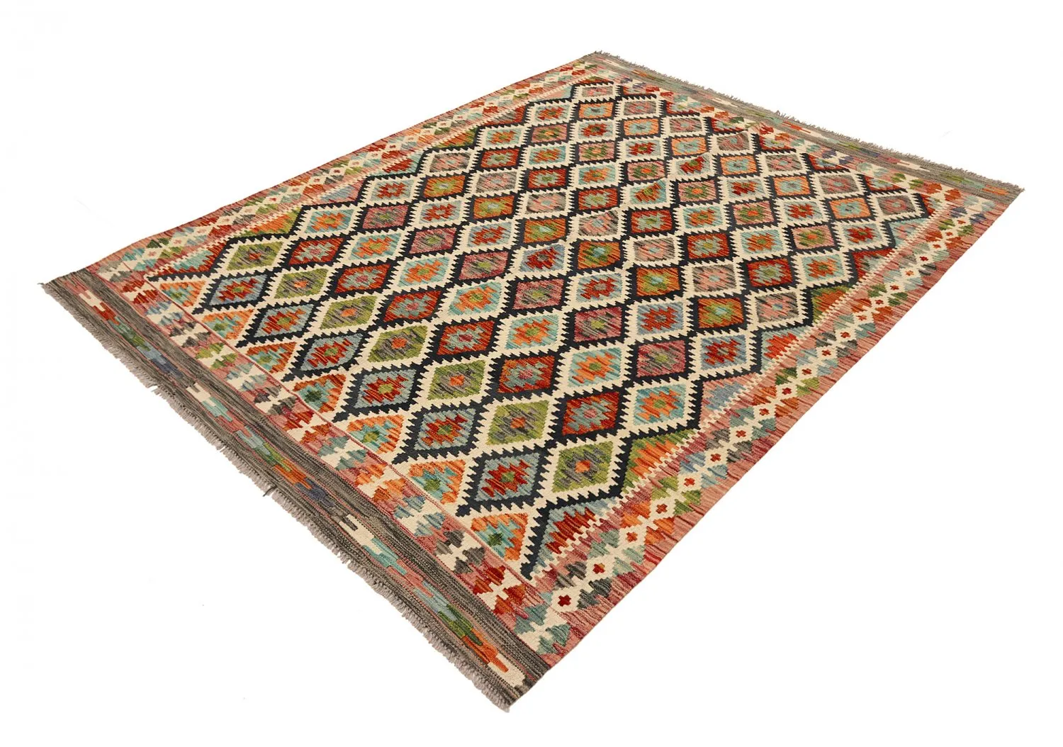 Alfombra kilim oriental 236 x 175 cm