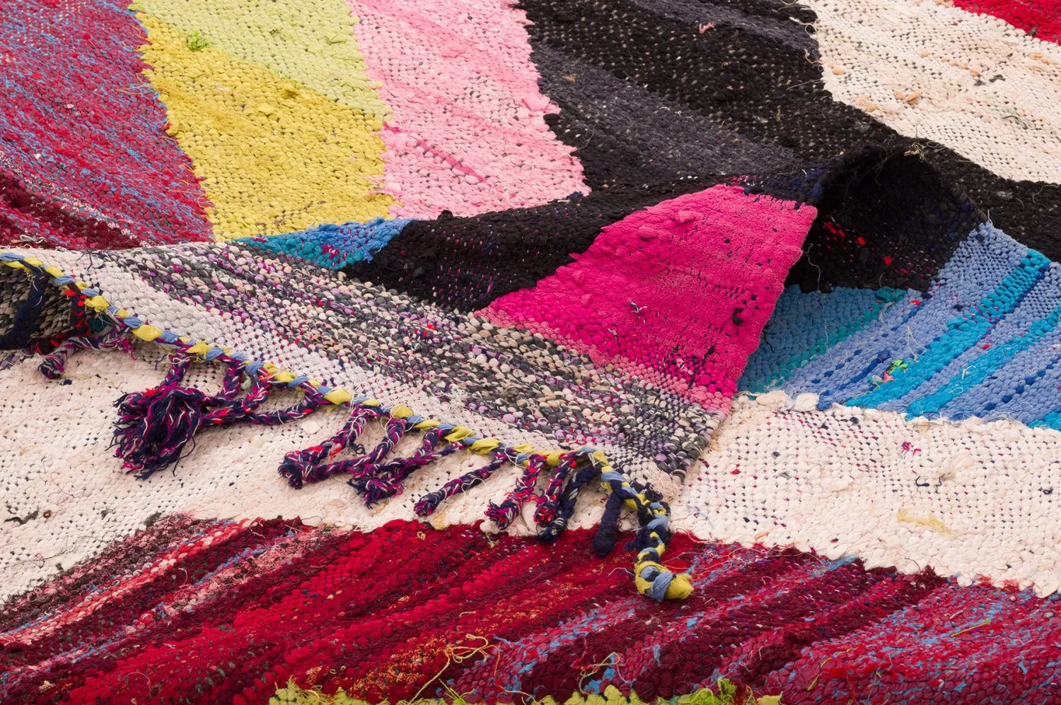 Alfombra Marroquí Bereber Boucherouite 150 x 235 cm