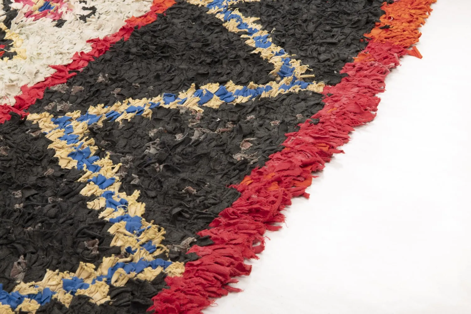 Alfombra Marroquí Bereber Boucherouite 335 x 125 cm