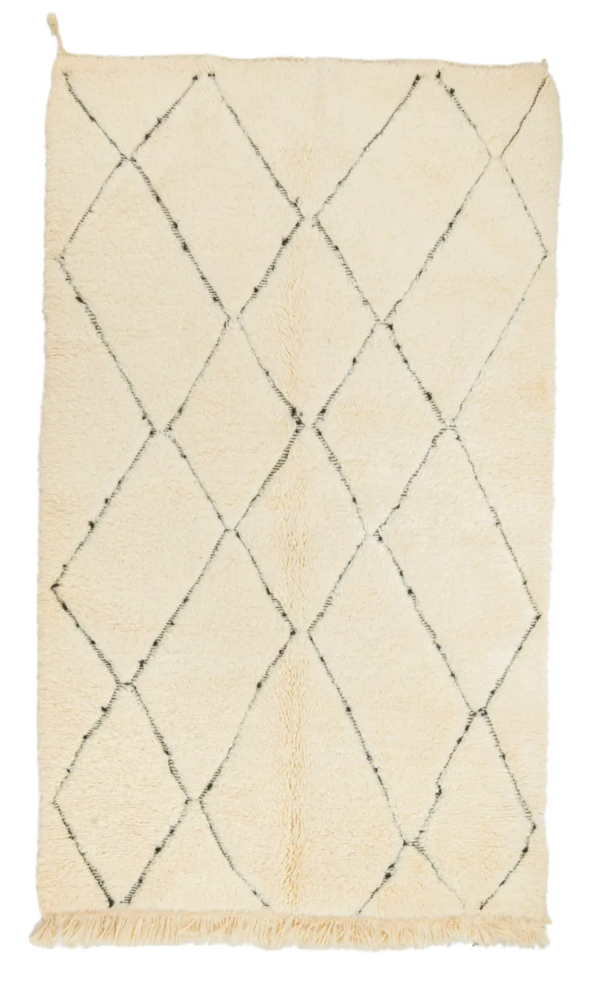 Alfombra Kilim Marroquí Bereber Beni Ourain 155 x 255 cm
