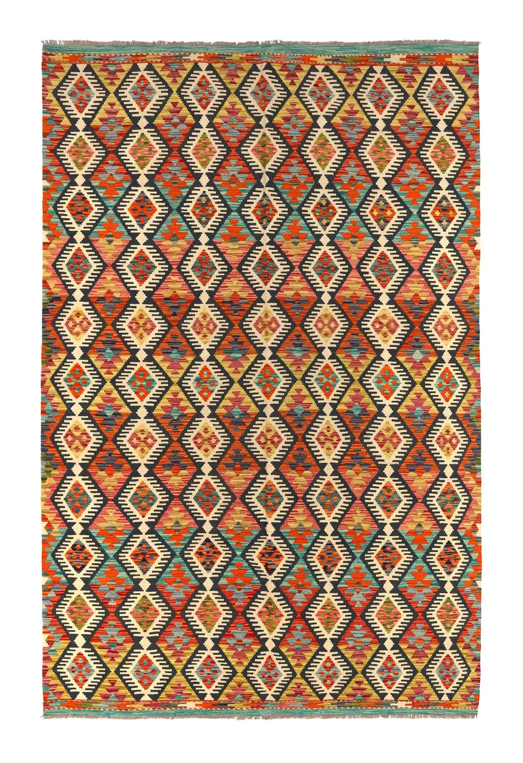 Alfombra kilim oriental 303 x 199 cm
