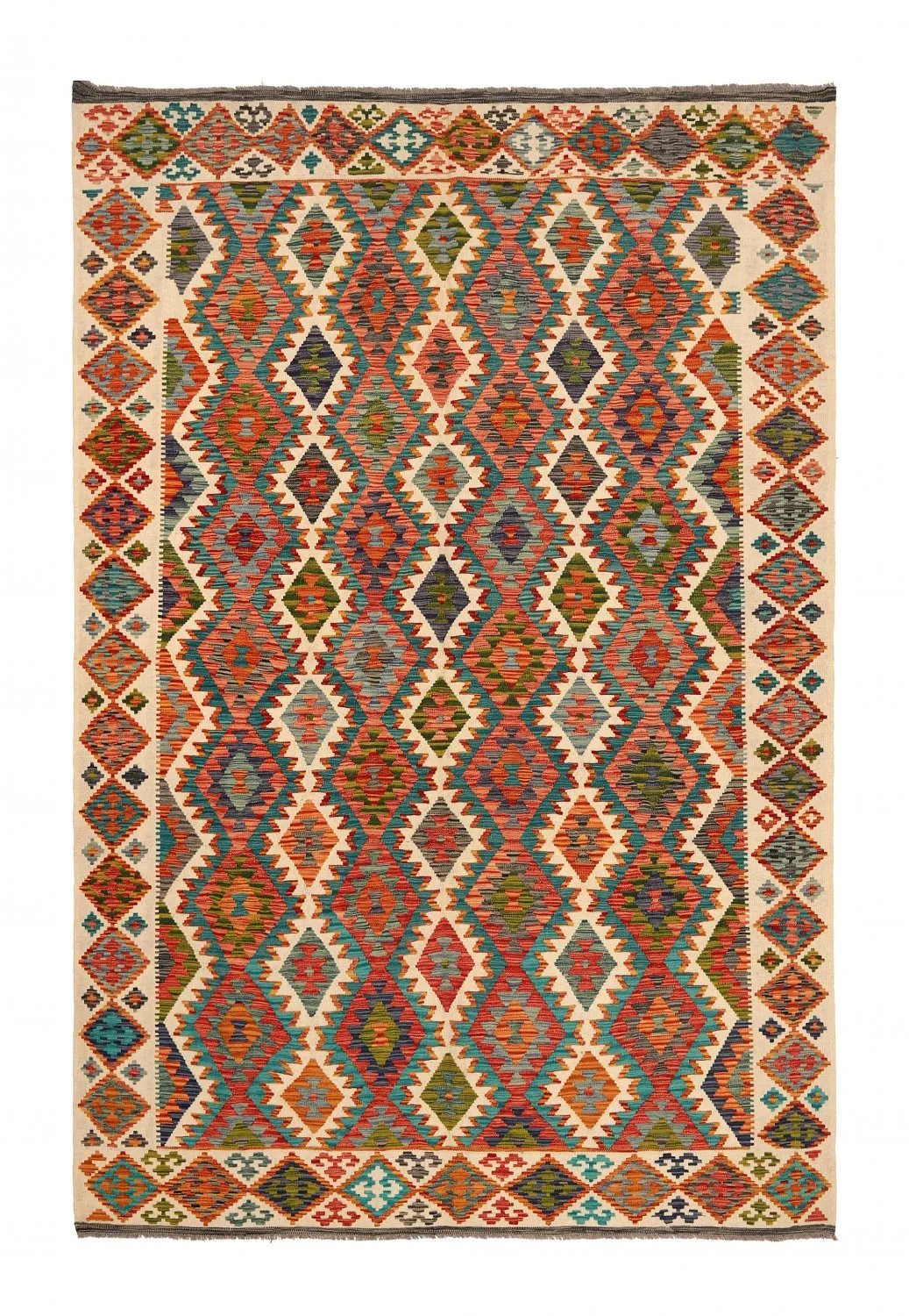 Alfombra kilim oriental 299 x 203 cm
