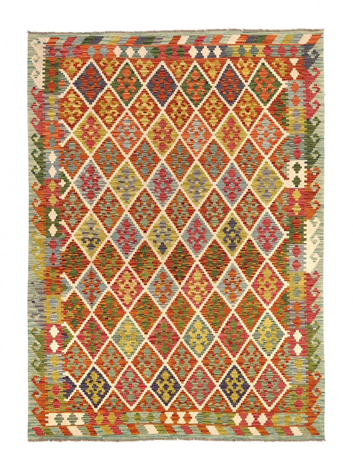 Alfombra kilim oriental 291 x 210 cm