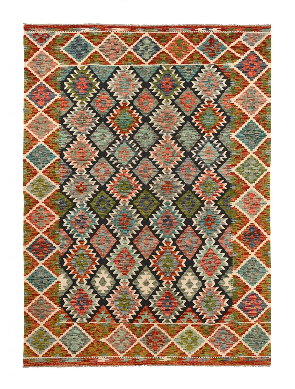 Alfombra kilim oriental 284 x 207 cm