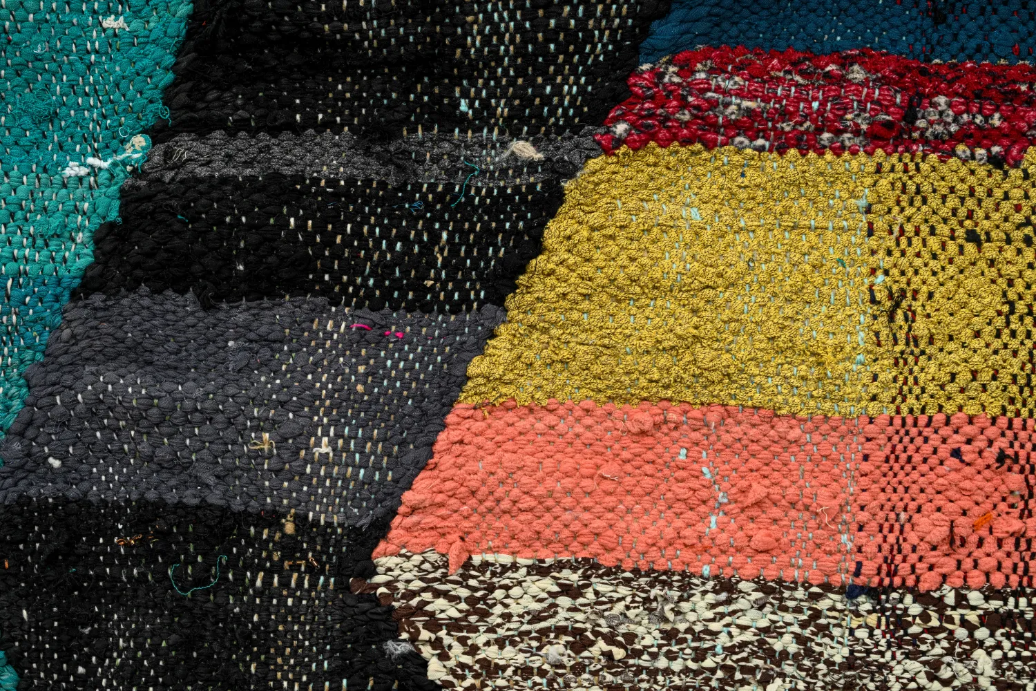 Alfombra Marroquí Bereber Boucherouite 135 x 230 cm