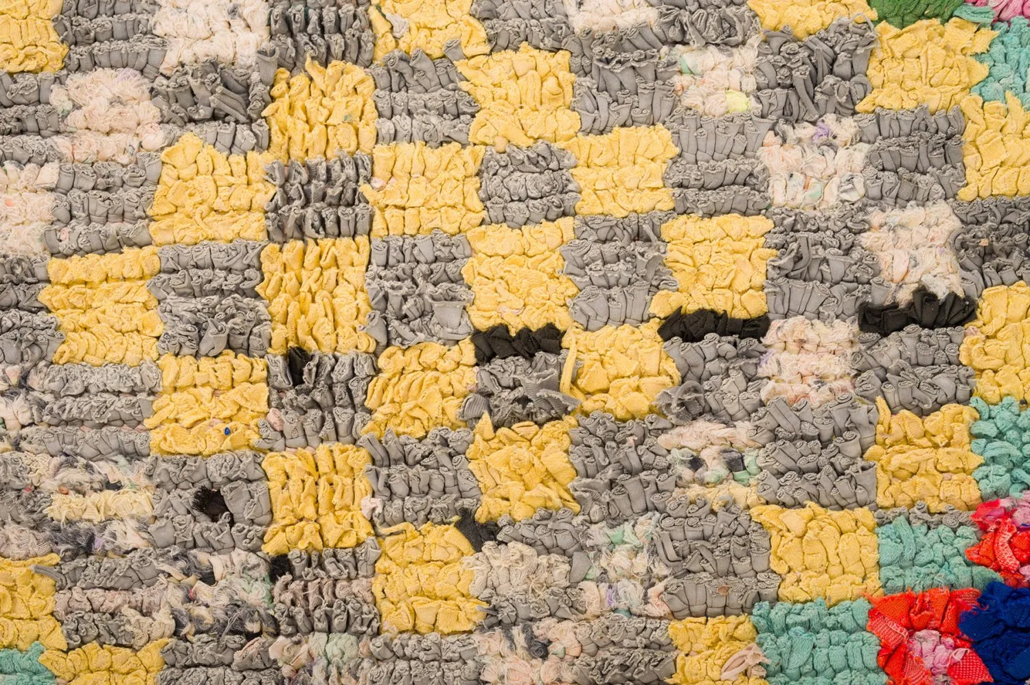 Alfombra Marroquí Bereber Boucherouite 145 x 365 cm