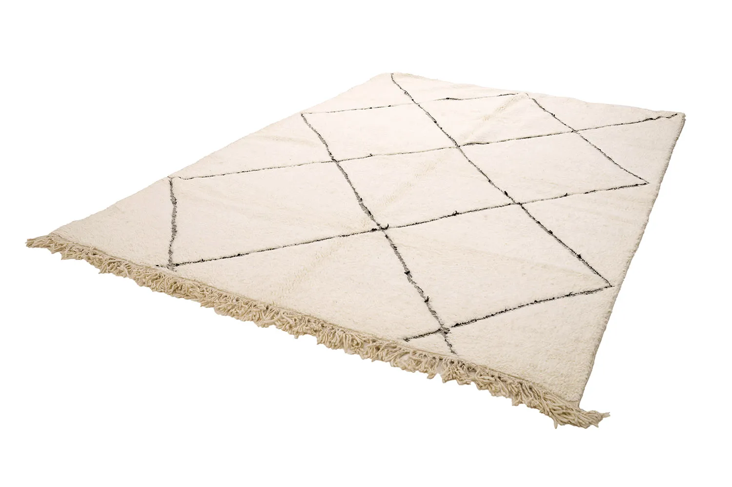Alfombra Kilim Marroquí Bereber Beni Ourain 210 x 305 cm