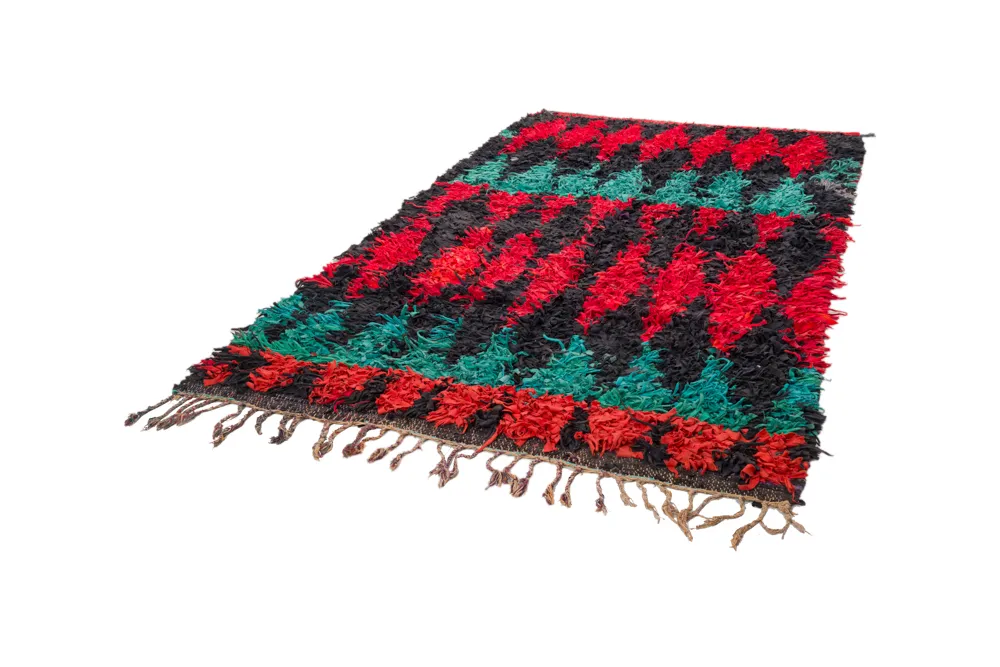 Alfombra Marroquí Bereber Boucherouite 285 x 160 cm