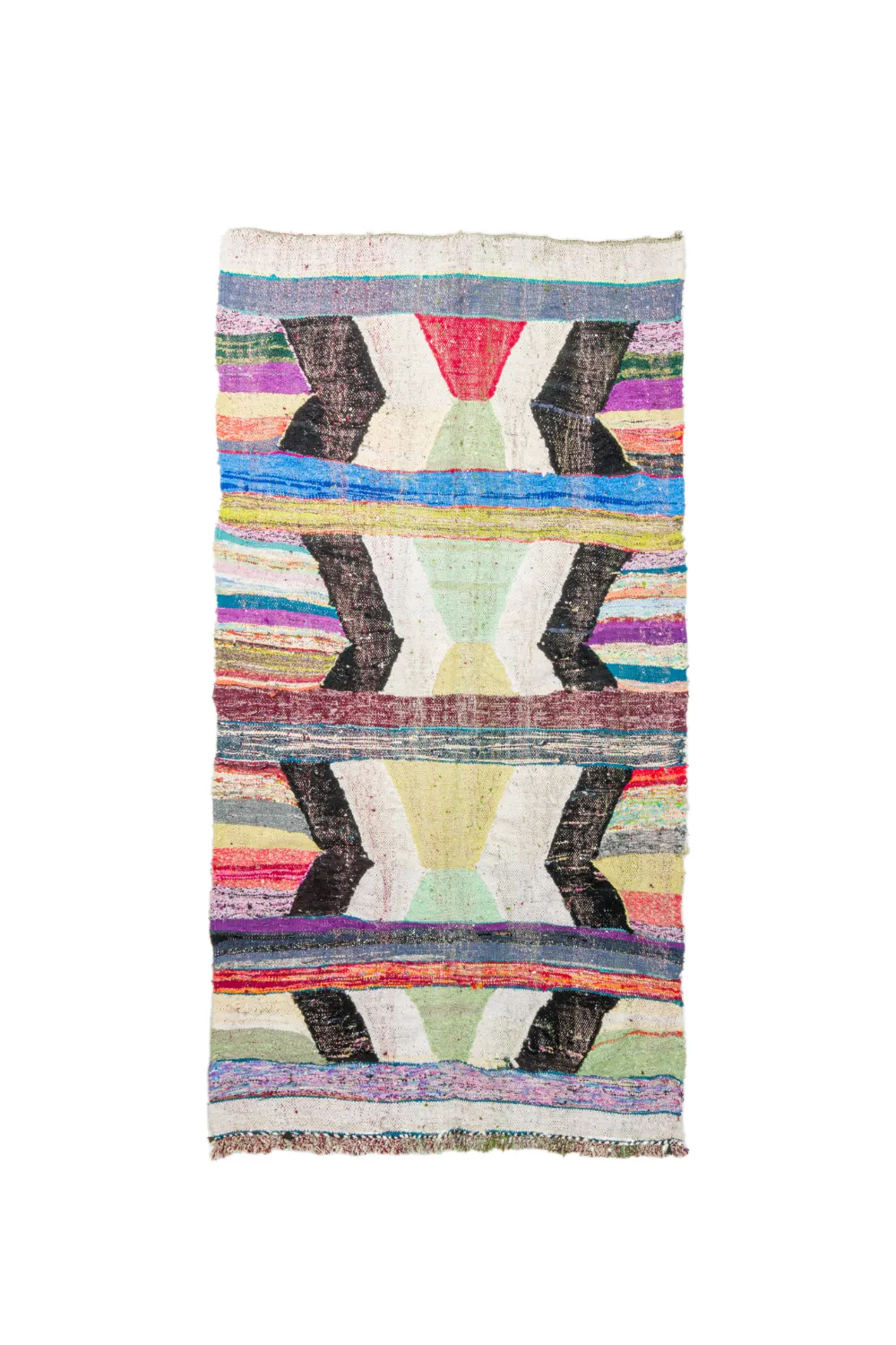 Alfombra Marroquí Bereber Boucherouite 130 x 245 cm